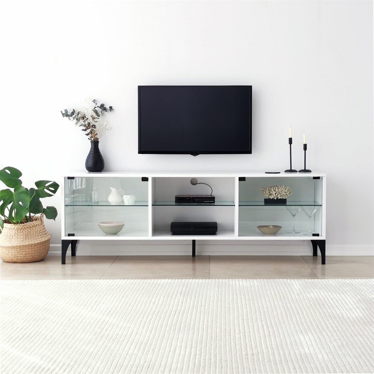 NEOstill - Tokyo Tv Sehpası Led Işıklı / Beyaz