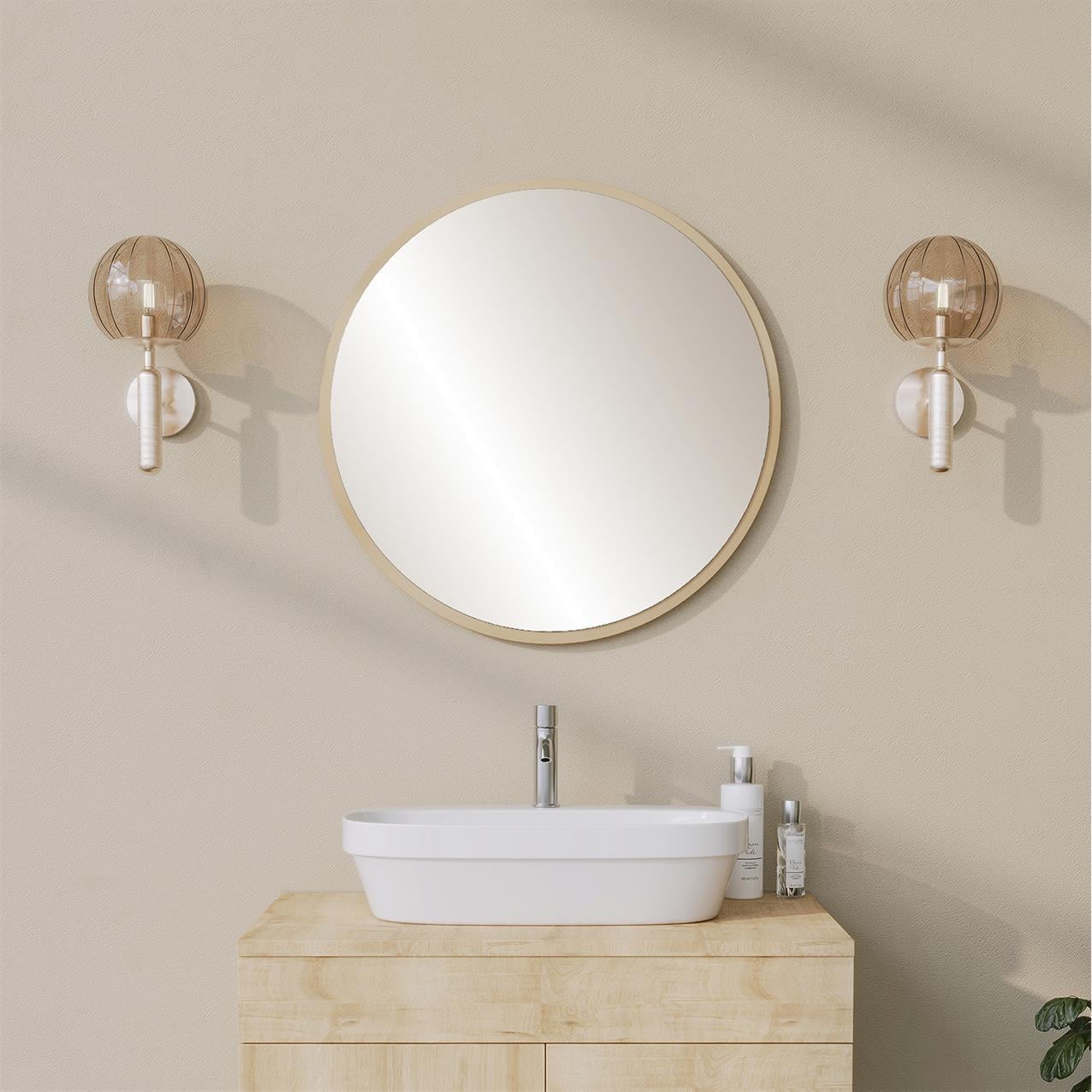 NEOstill - Yuvarlak Banyo Aynası / Safir
