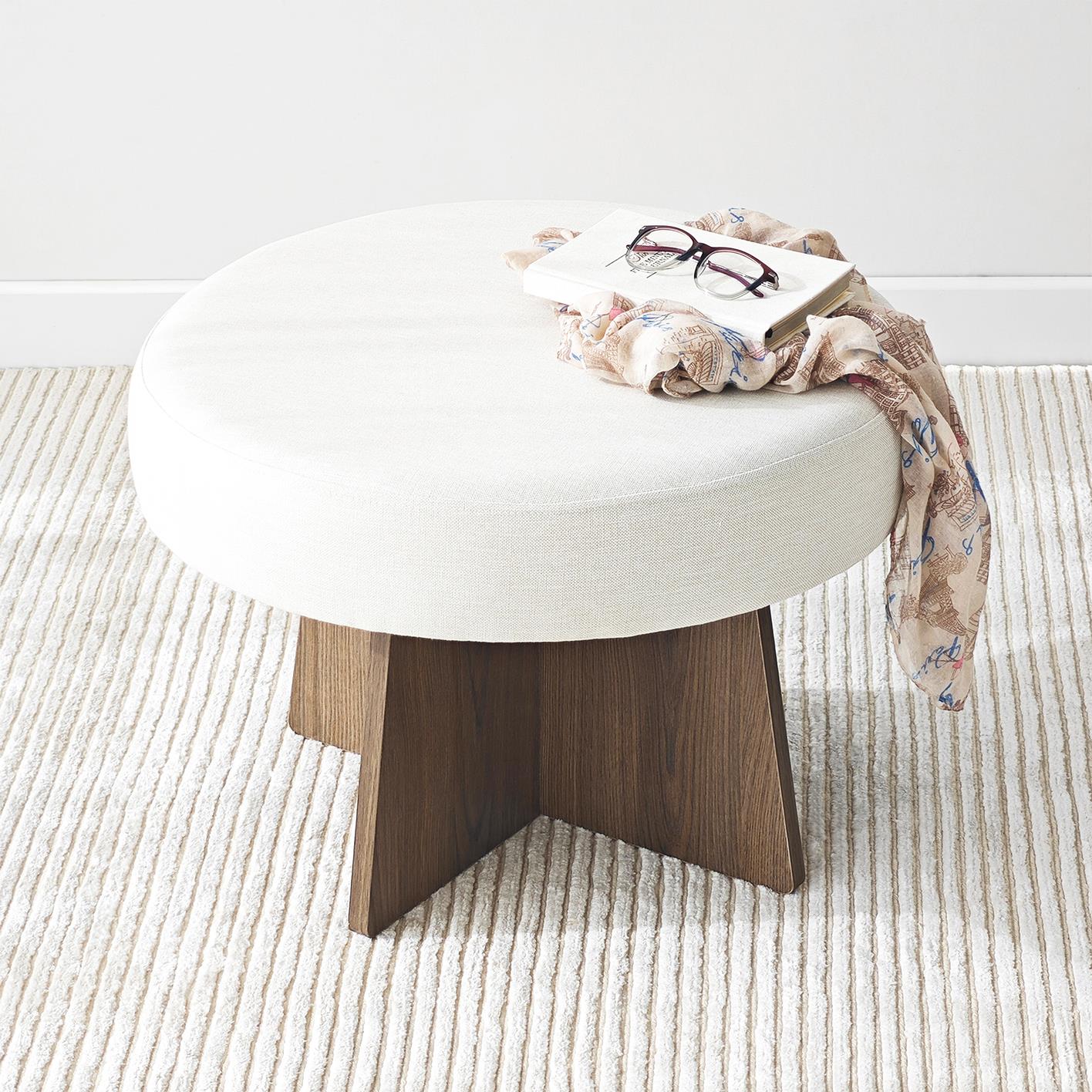 NEOstill - Zen Puf / 60 cm - Bej - Ceviz
