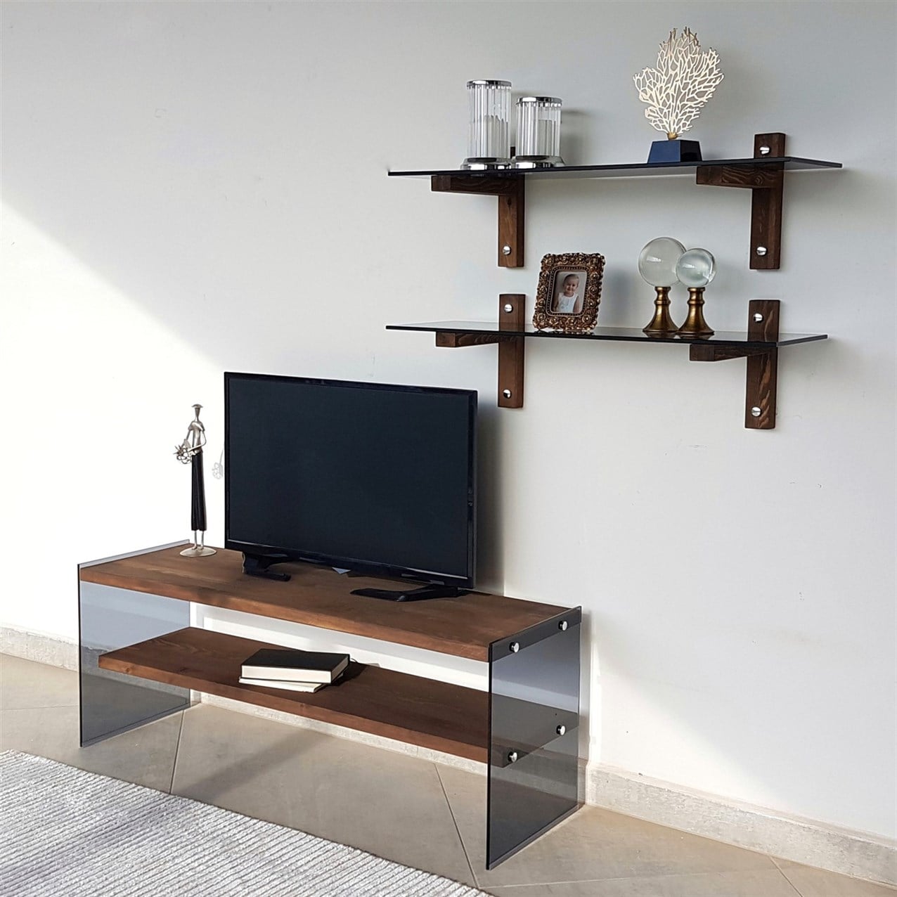 NEOstill - Ahşap Tv Ünitesi Wood'n Glass TV102