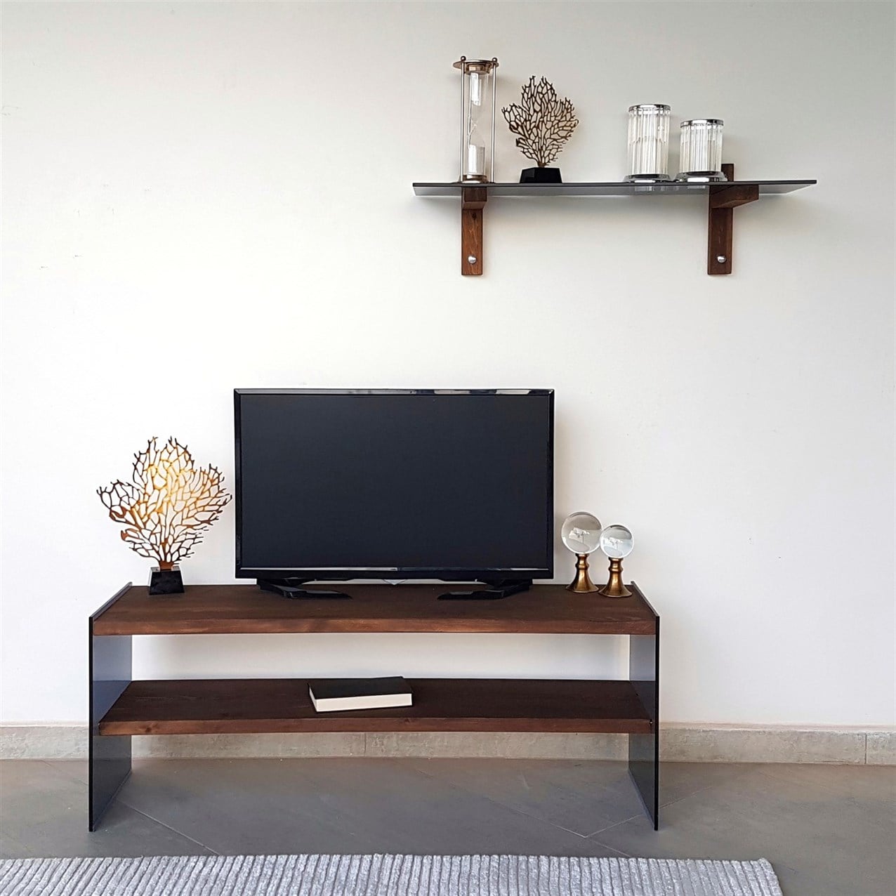 NEOstill - Ahşap Tv Ünitesi Wood'n Glass TV101