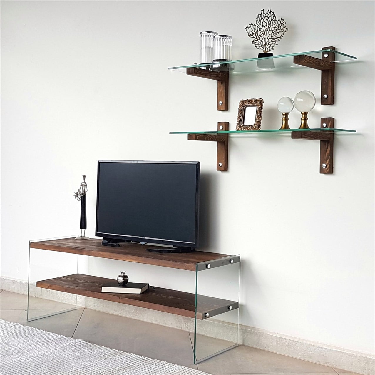 NEOstill - Ahşap Tv Ünitesi Woodn Glass TV105