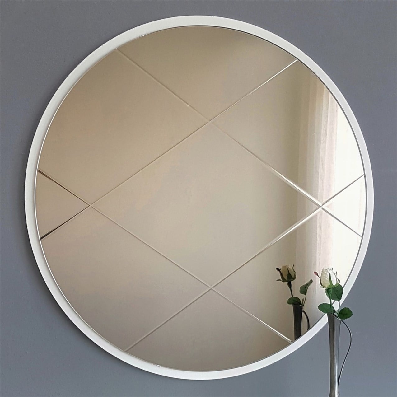 NEOstill - Bronz Baklava Desen Ayna 60 cm A702