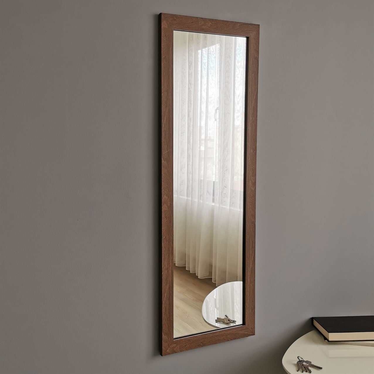 NEOstill - Ceviz Dekoratif Ayna 35x100 cm A210