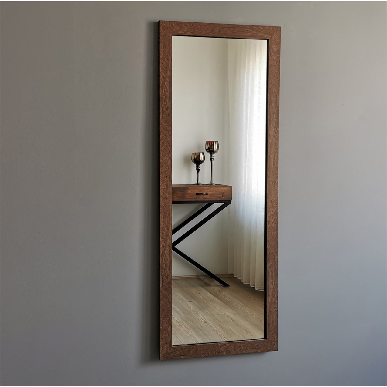NEOstill - Ceviz Dekoratif Ayna 40x105 cm A204