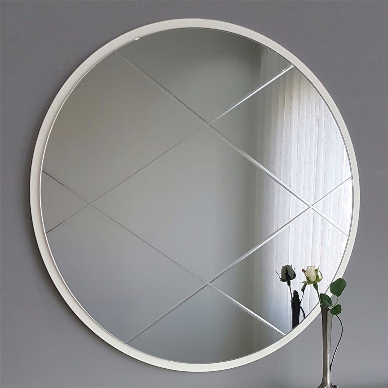 NEOstill - Füme Baklava Desen Ayna 60 cm A701