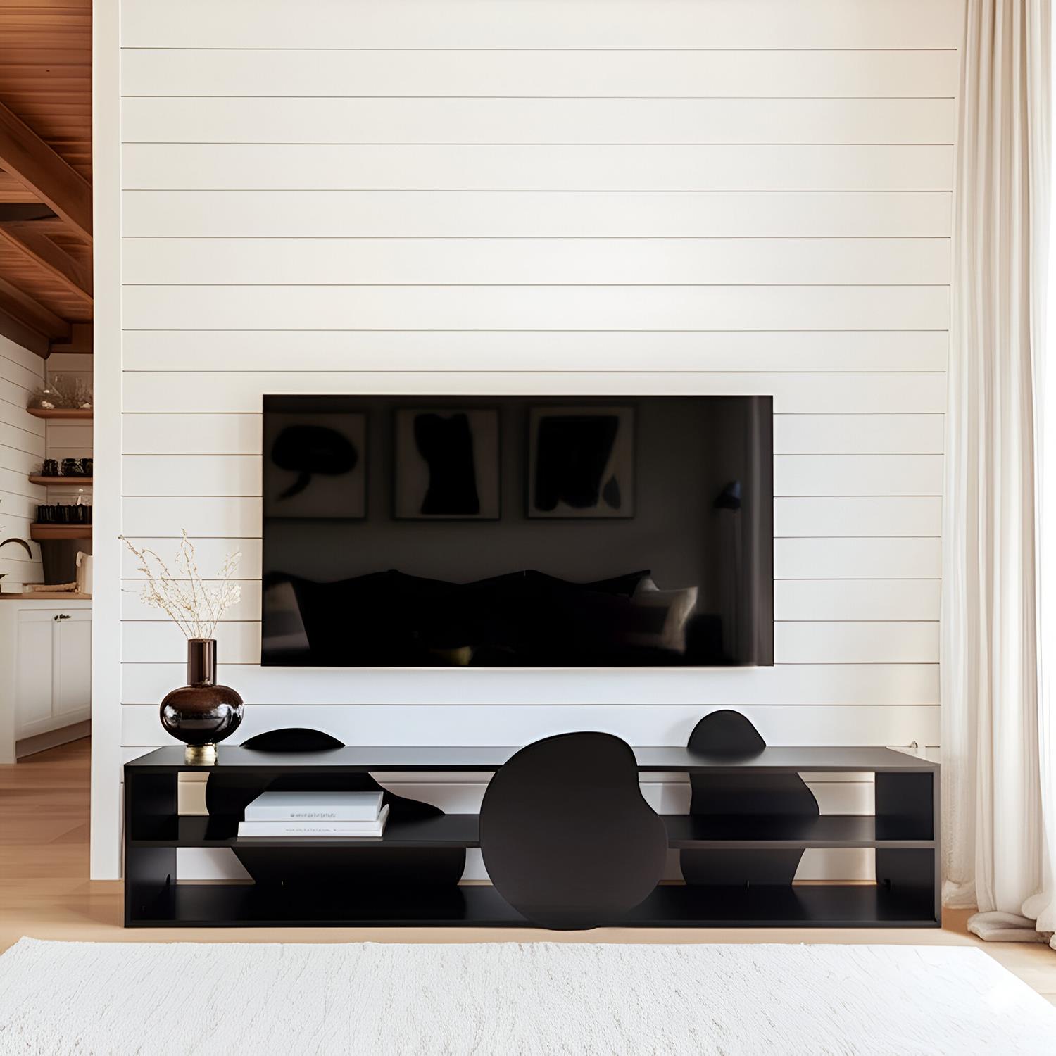 NEOstill - Fluida Tv Sehpası Siyah / 180 cm