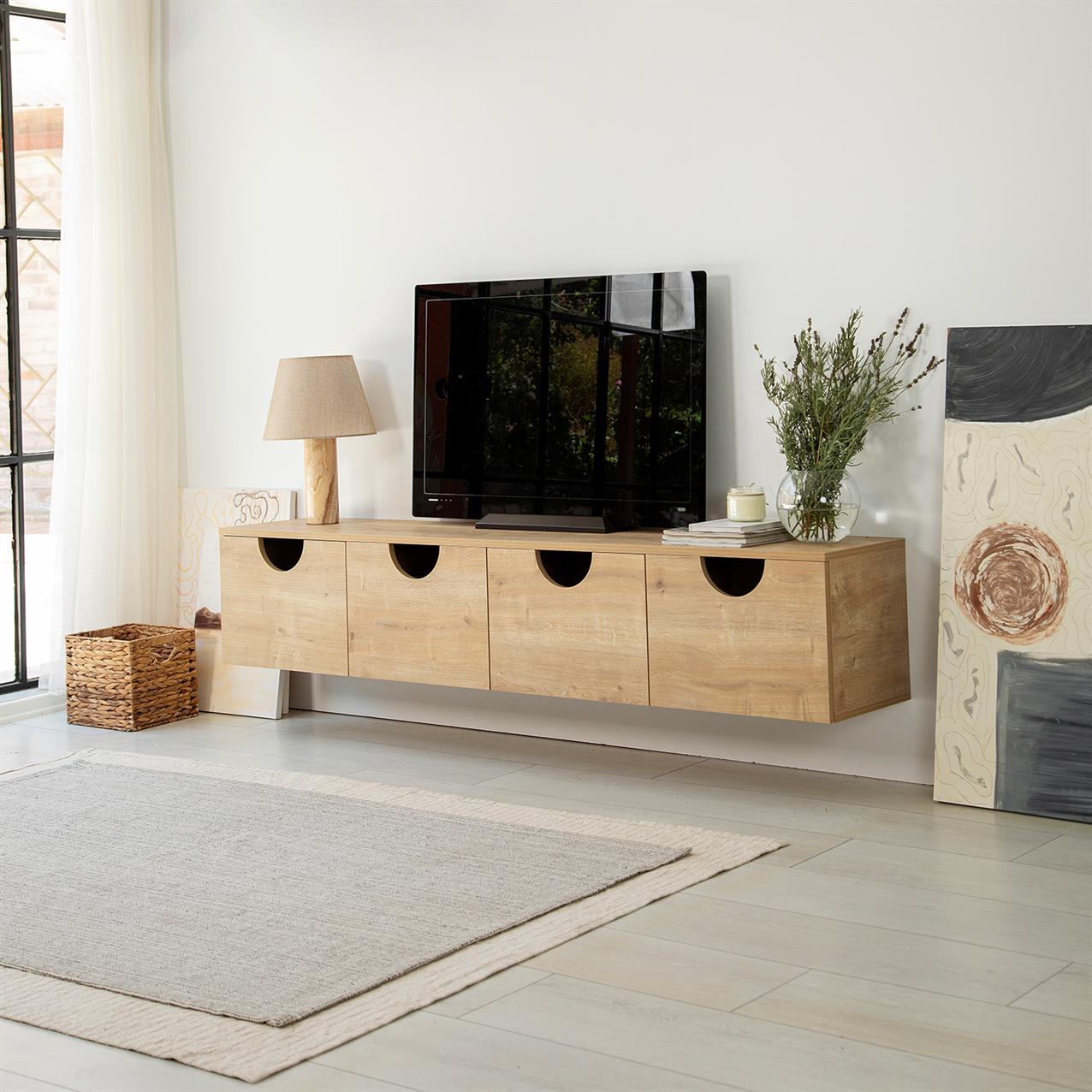 NEOstill - Four Seasons Duvar Tv Ünitesi/Meşe Renk