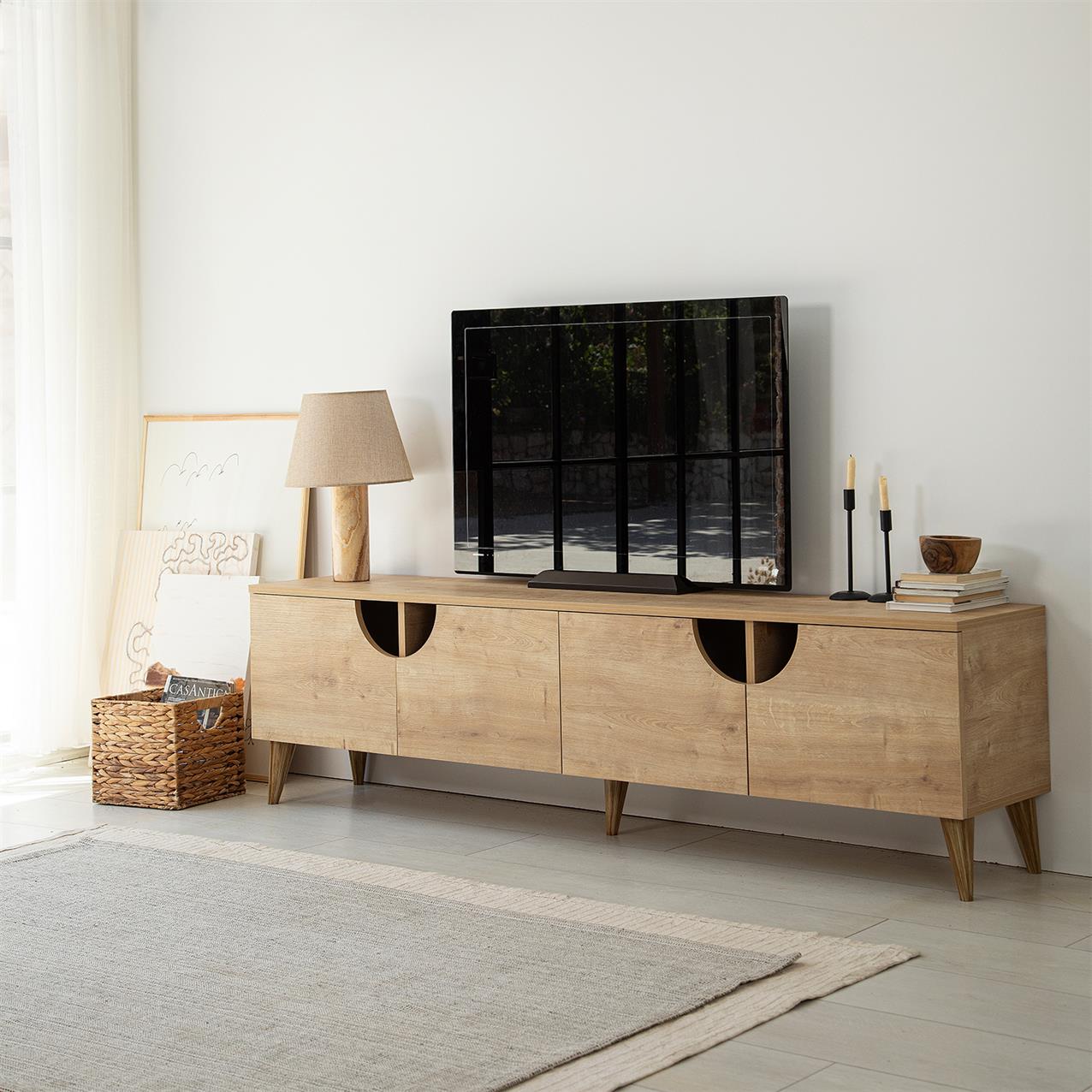 NEOstill - Grotte Tv Sehpası / Meşe Renk