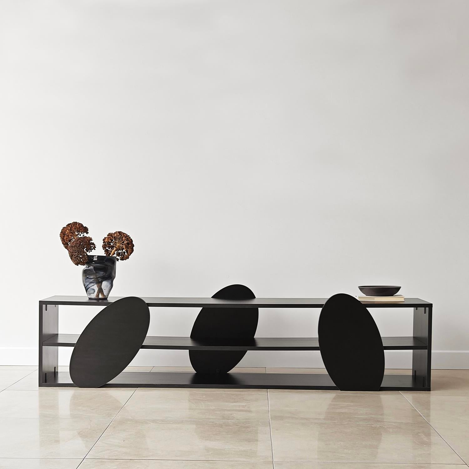 NEOstill - Leaf Tv Sehpası Siyah / 180 cm