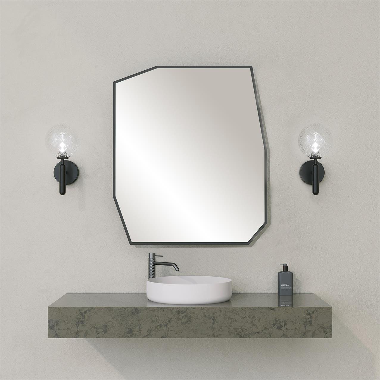 NEOstill - Quartz Banyo Aynası / Siyah