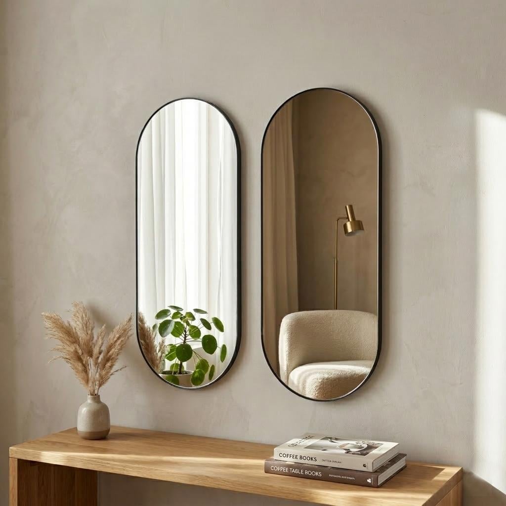 NEOstill - Rthim Bronz & Naturel Ayna Set