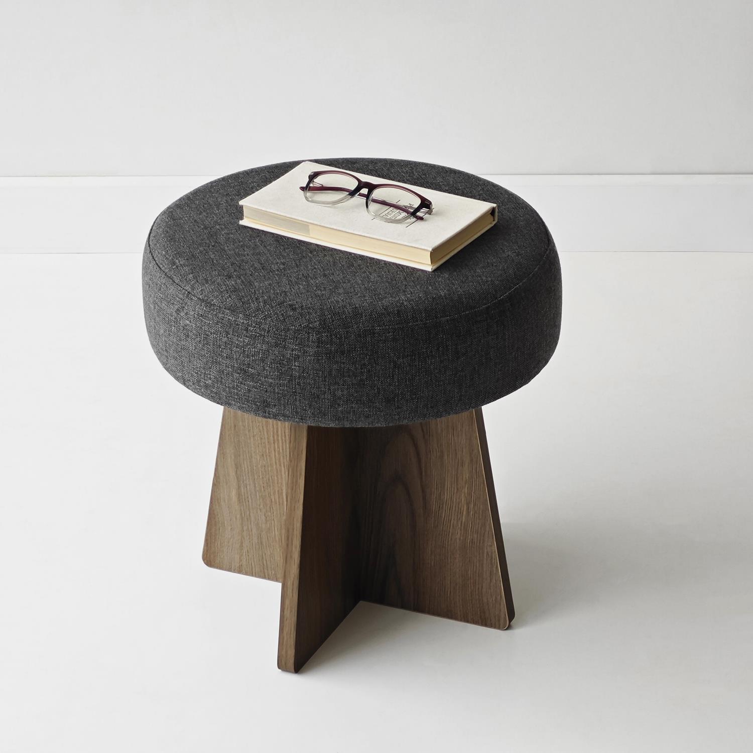 NEOstill - Zen Puf / 40 cm - Antrasit - Ceviz