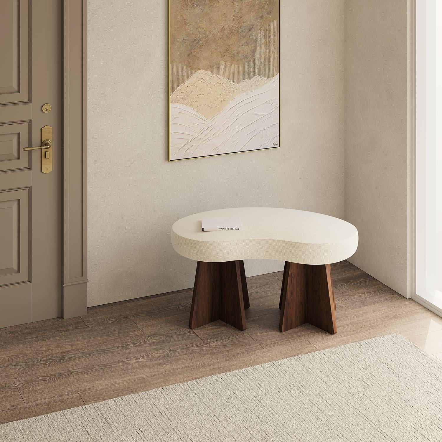 NEOstill - Zen Puf / 70x40 - Bej - Ceviz