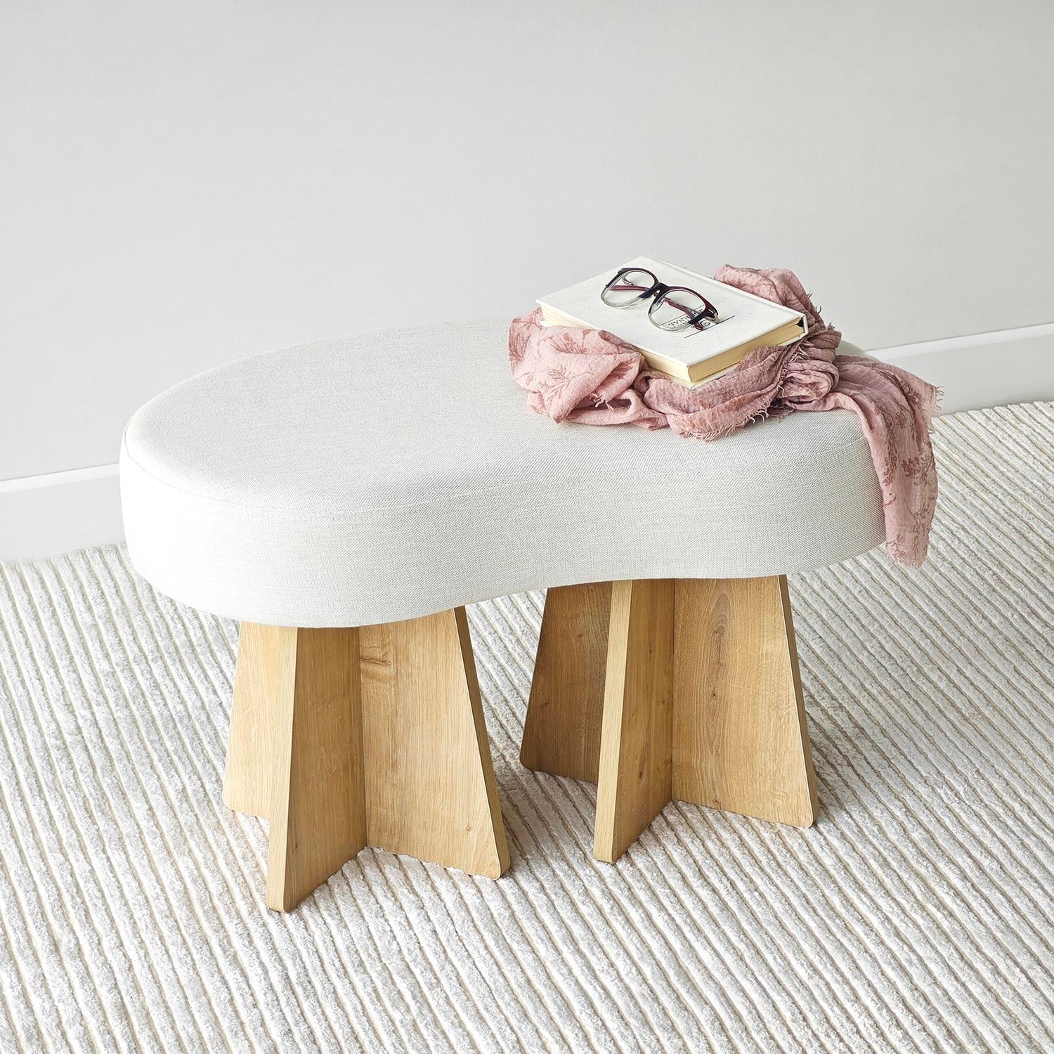 NEOstill - Zen Puf / 70x40 - Bej - Meşe