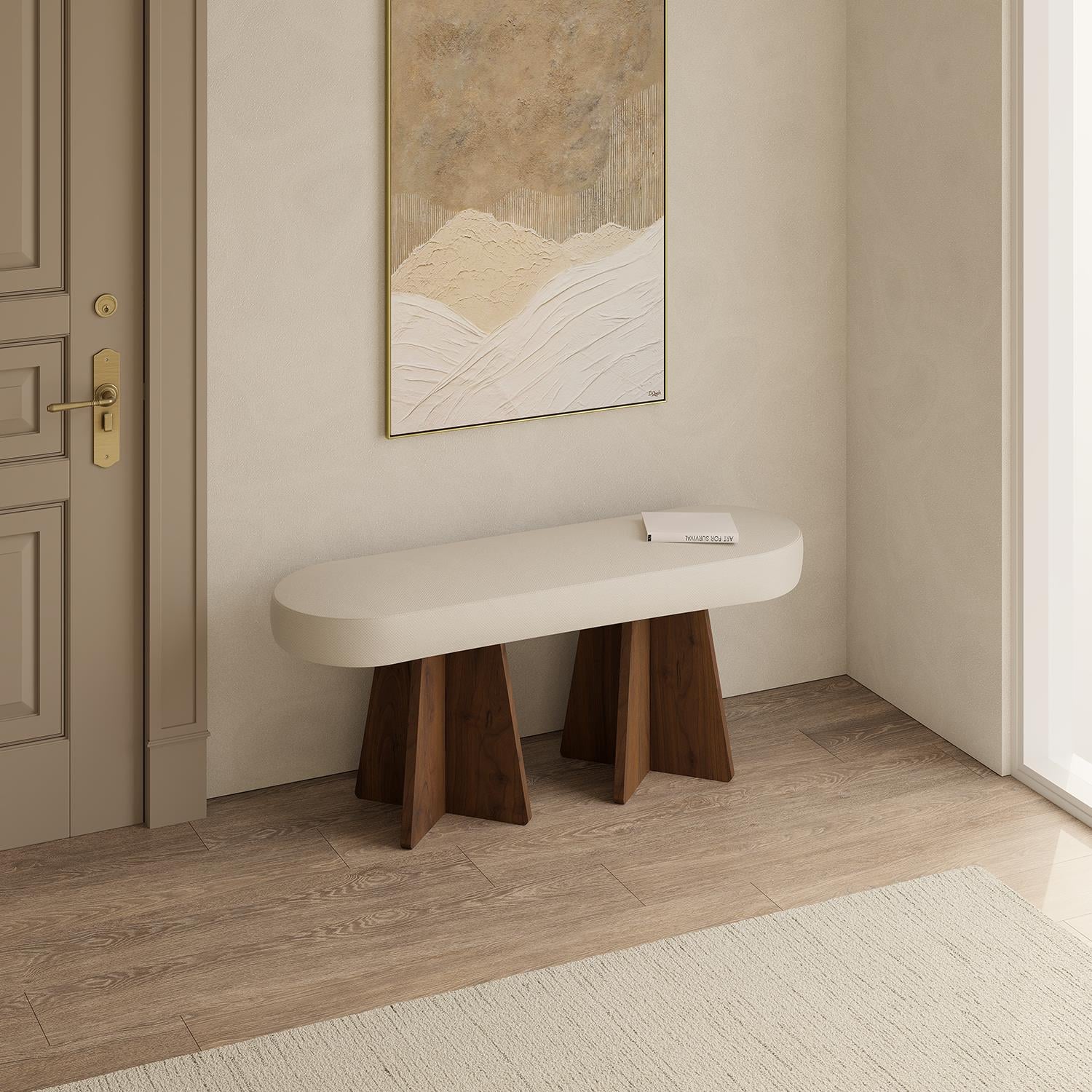NEOstill - Zen Puf-Bench / 100x30-Bej-Ceviz