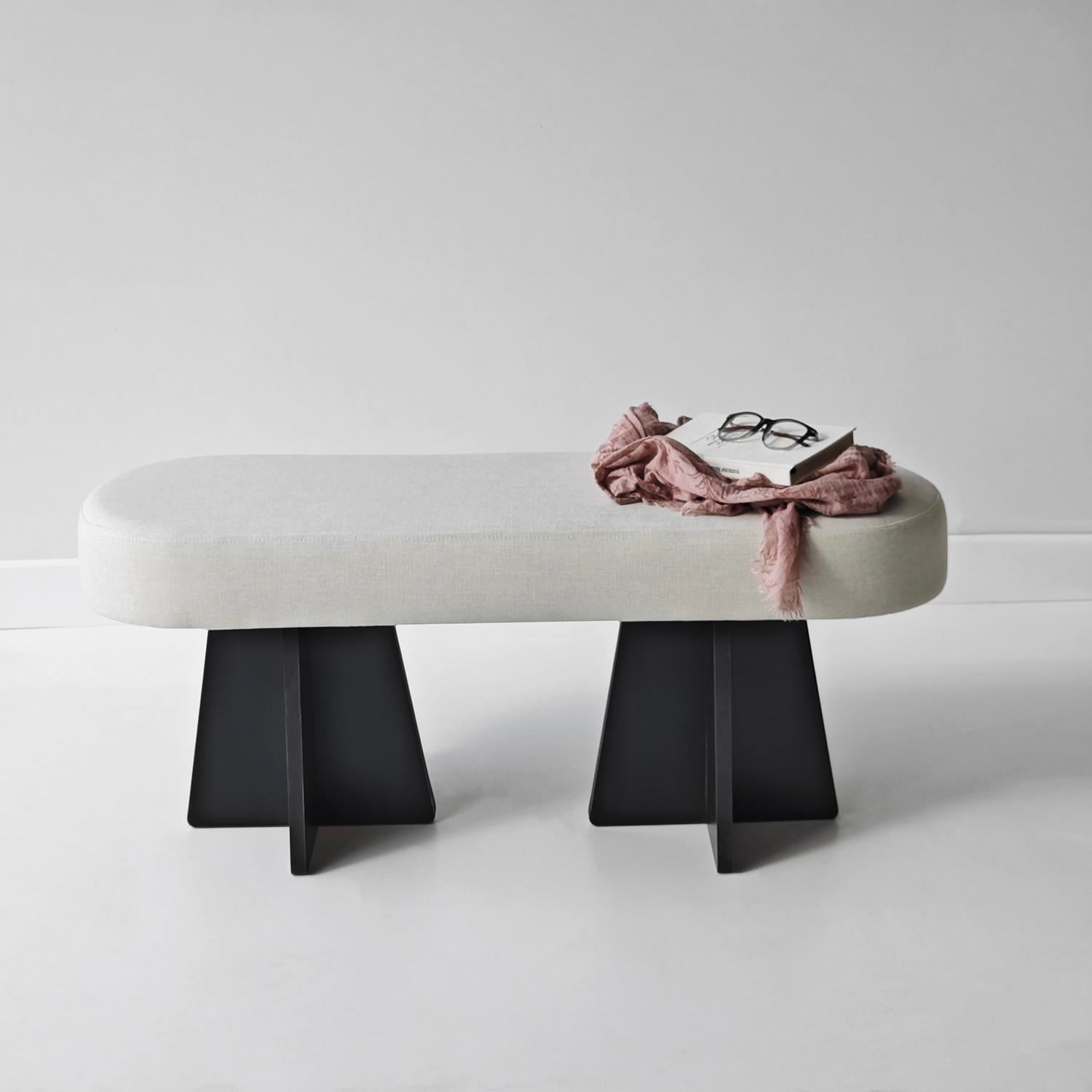 NEOstill - Zen Puf-Bench / 100x30-Bej-Siyah