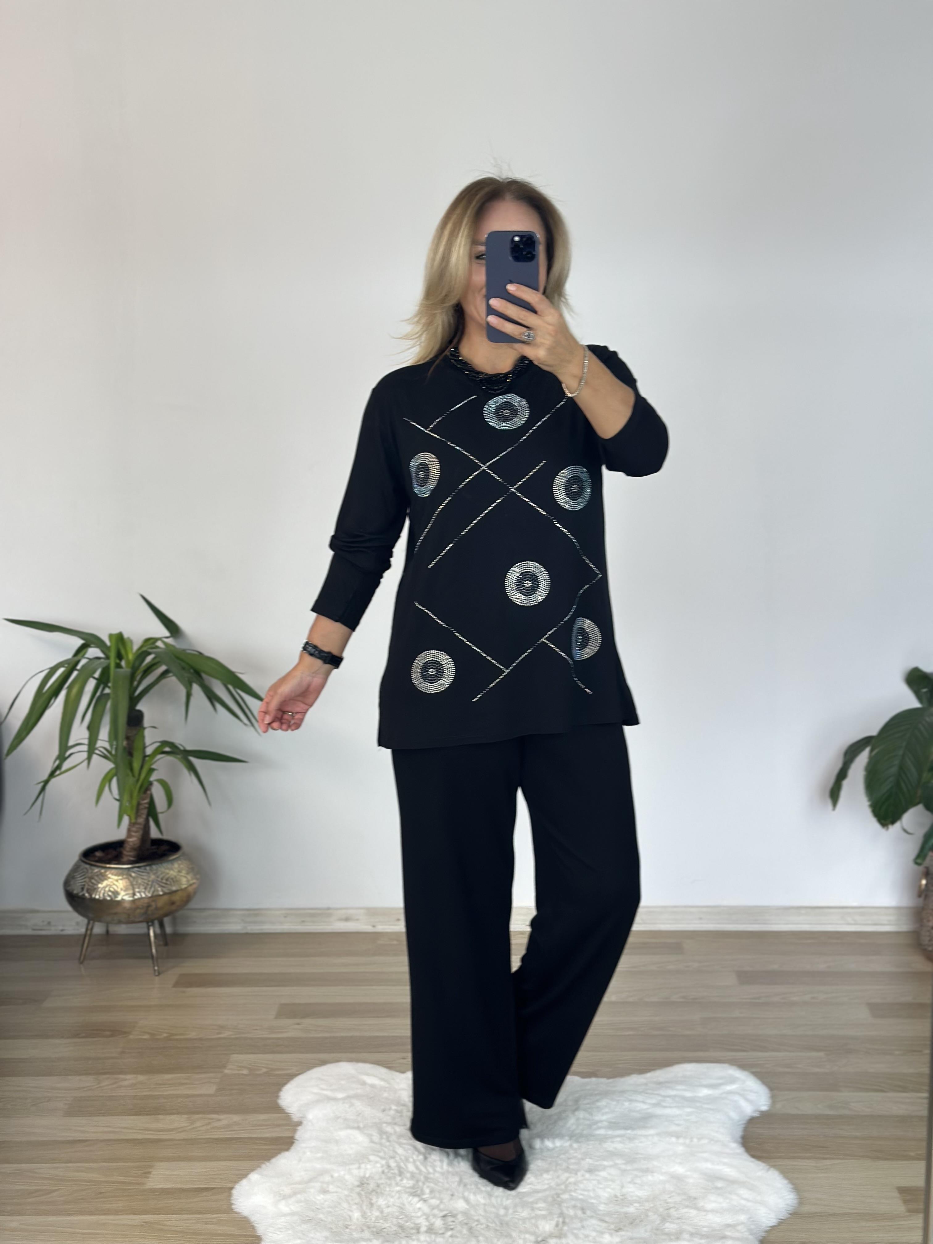 362 Pamuk Viskon Kumaş Tasarım Bluz