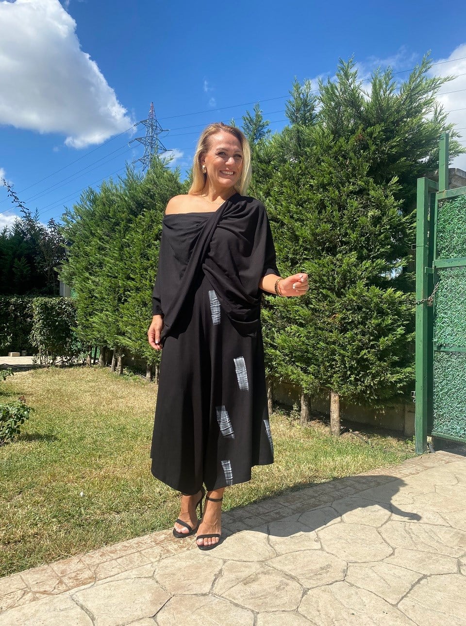 410722 VİSKON KUMAŞ SONSUZLUK BLUZ SİYAH