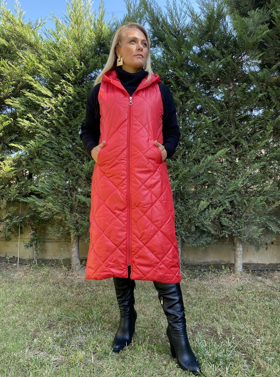 410730 KAPİTONE KIRMIZI YELEK