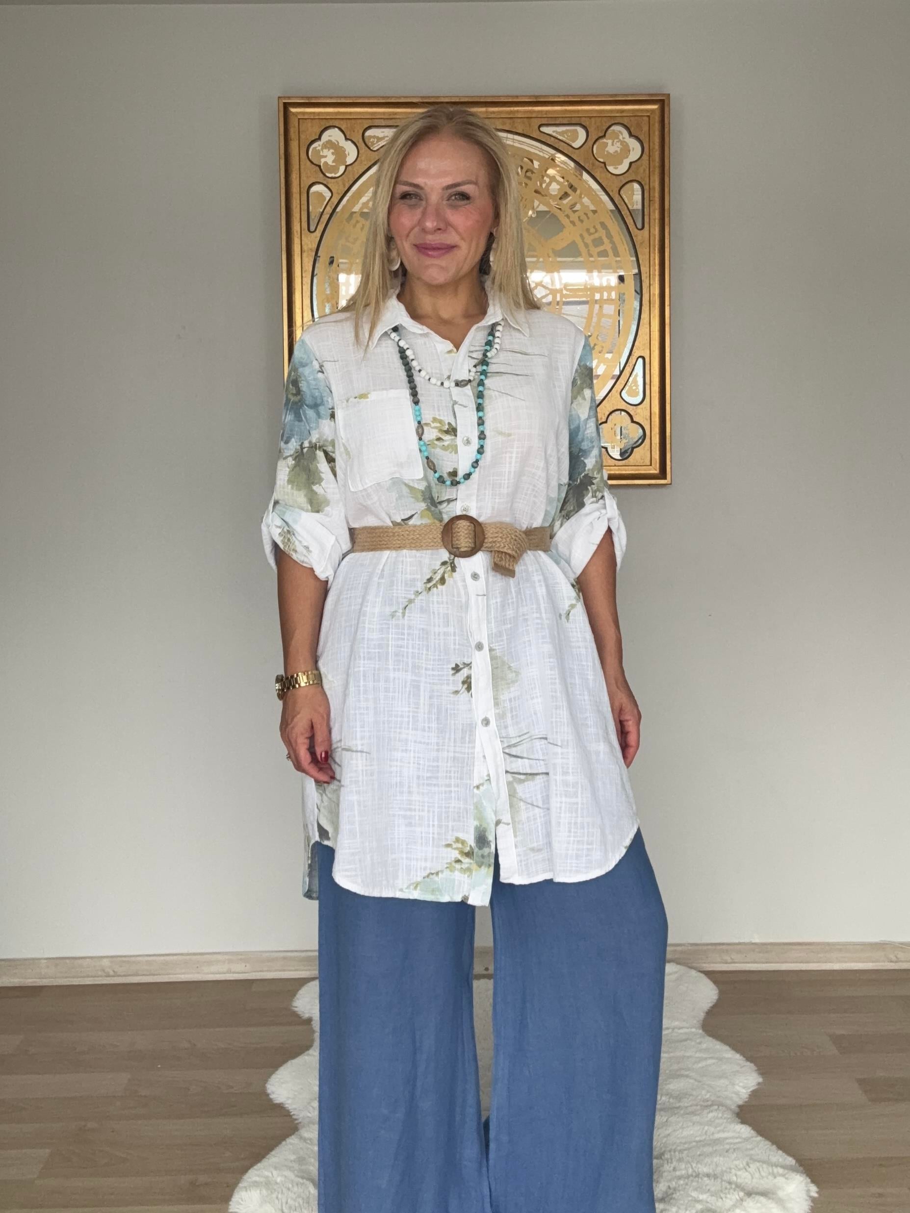 700 Tunik  Boy Pamuklu Gömlek