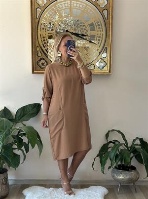 410863 Bitez Elbise Kahve