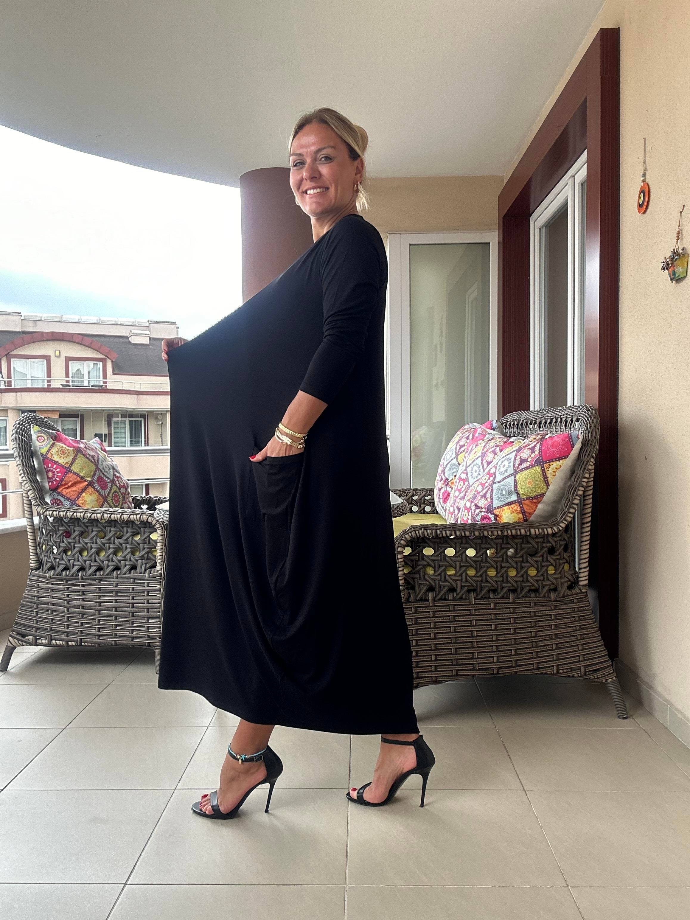 338 Siyah Renk  Napoli Elbise