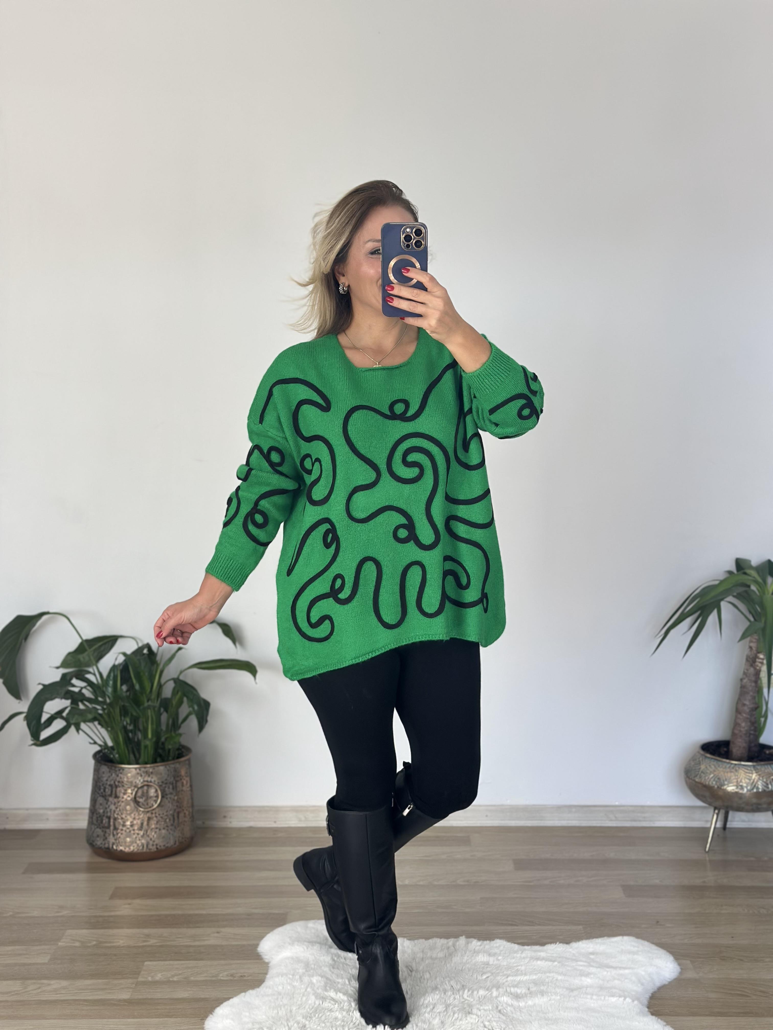 374 Yeşil Süzenel Triko