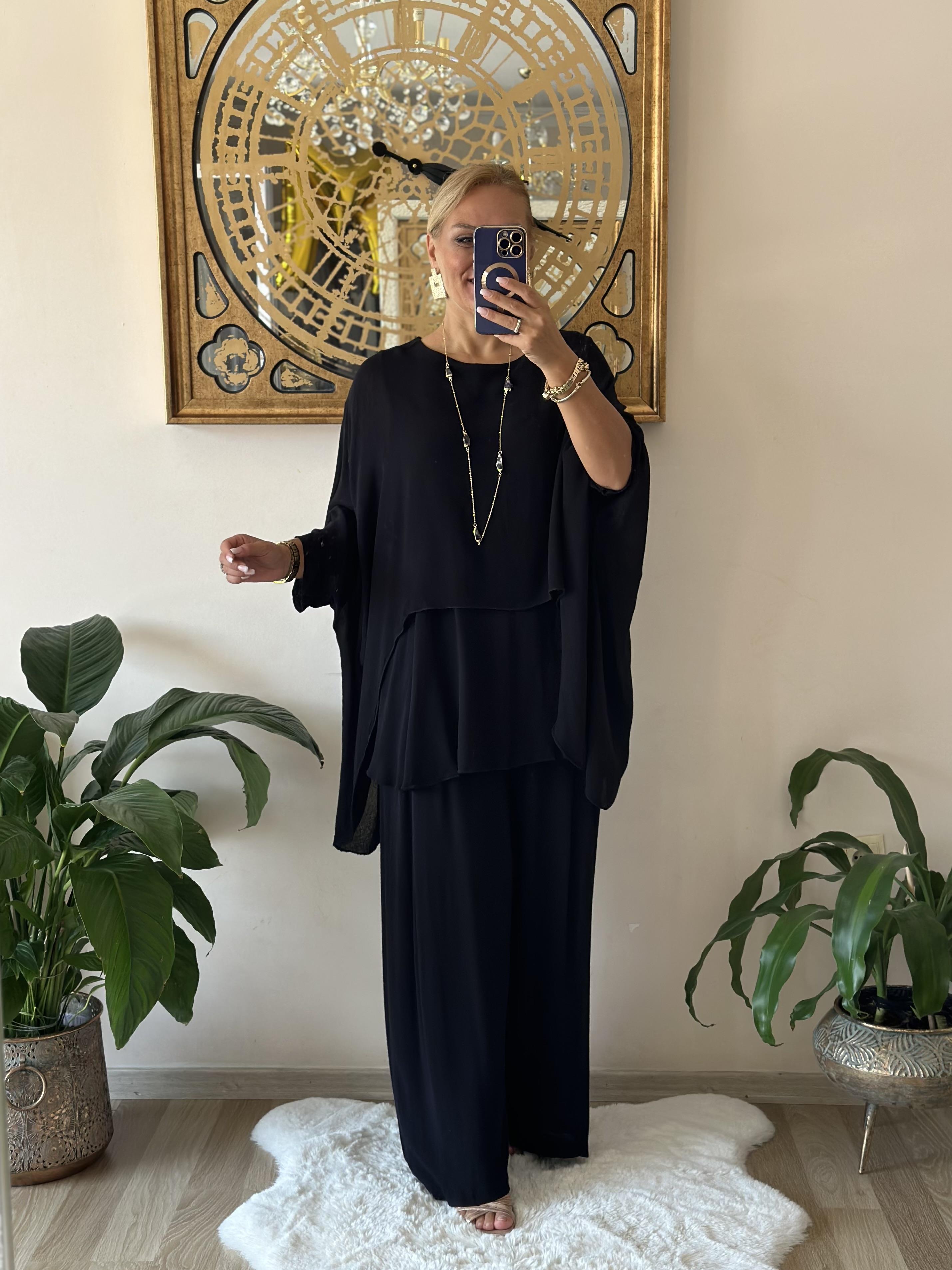 410640 Bodrum Bluz Siyah