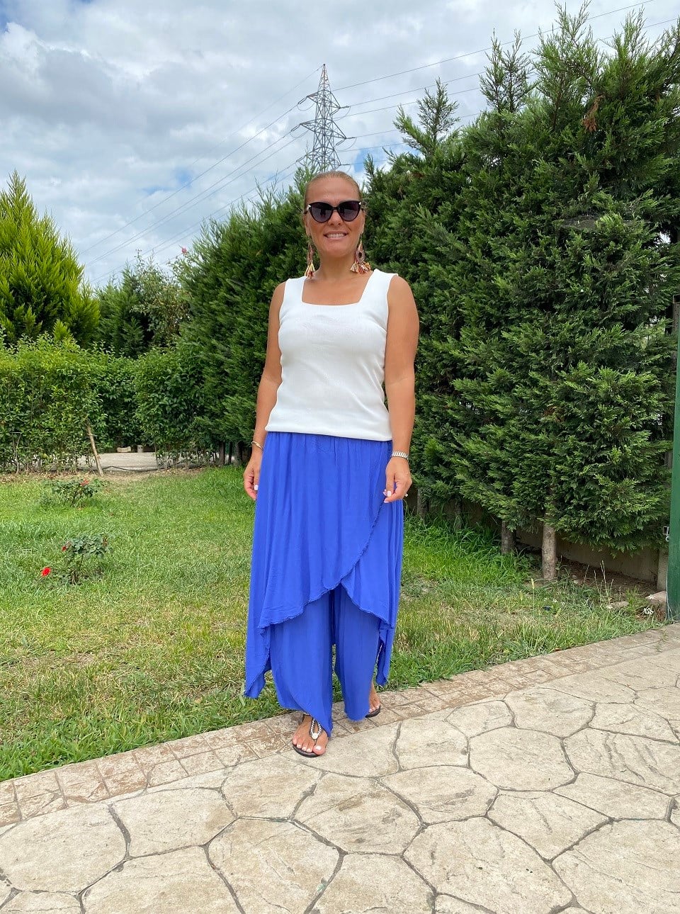 410652 KAPAKLI PANTALON MAVİ