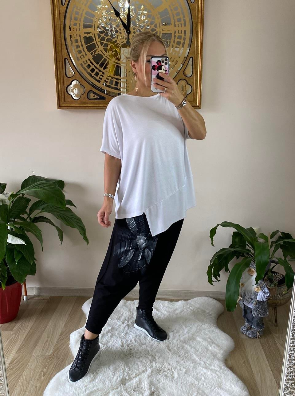 410899 Asimetrik Kesim Bluz
