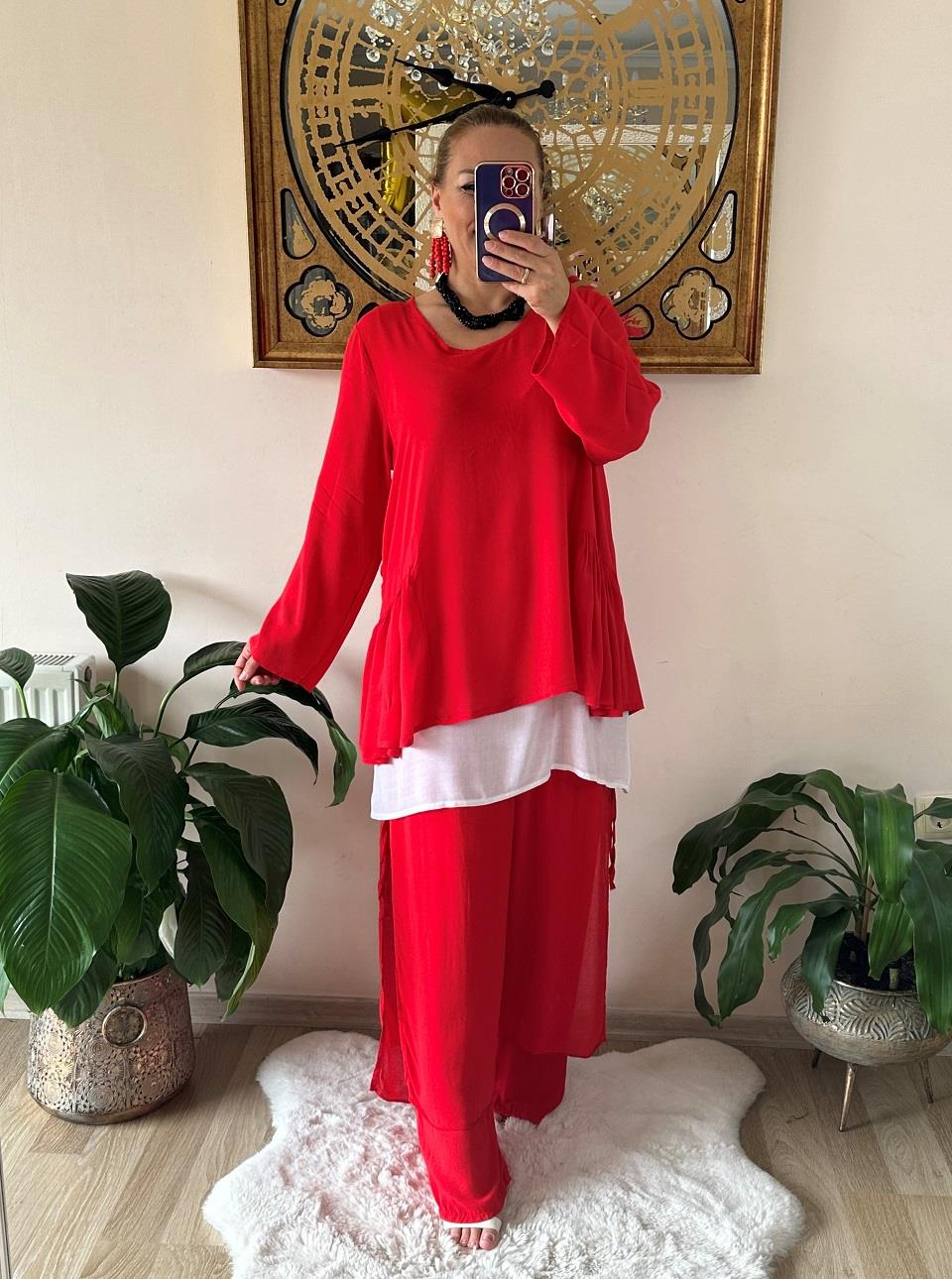 410983 Çift Kat Bluz