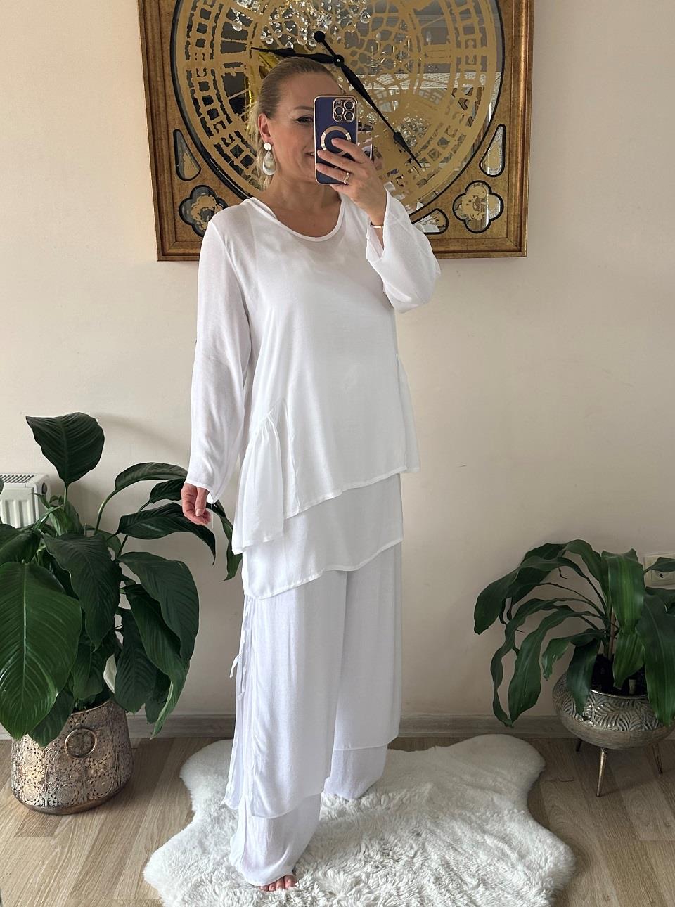 410984 Çift Kat Bluz