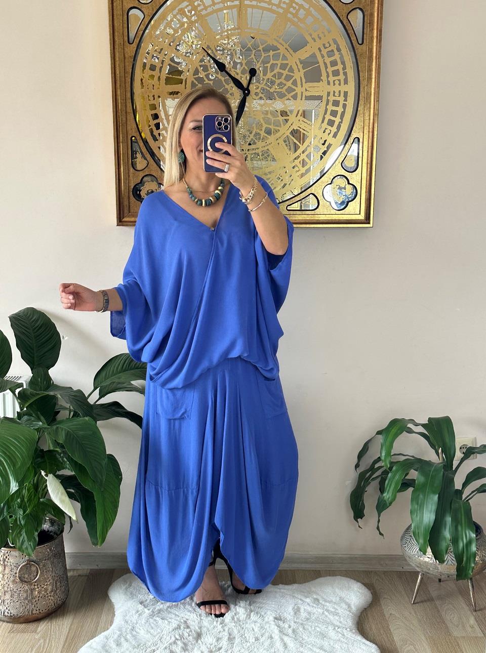 411022 Sonsuzluk Bluz Mavi
