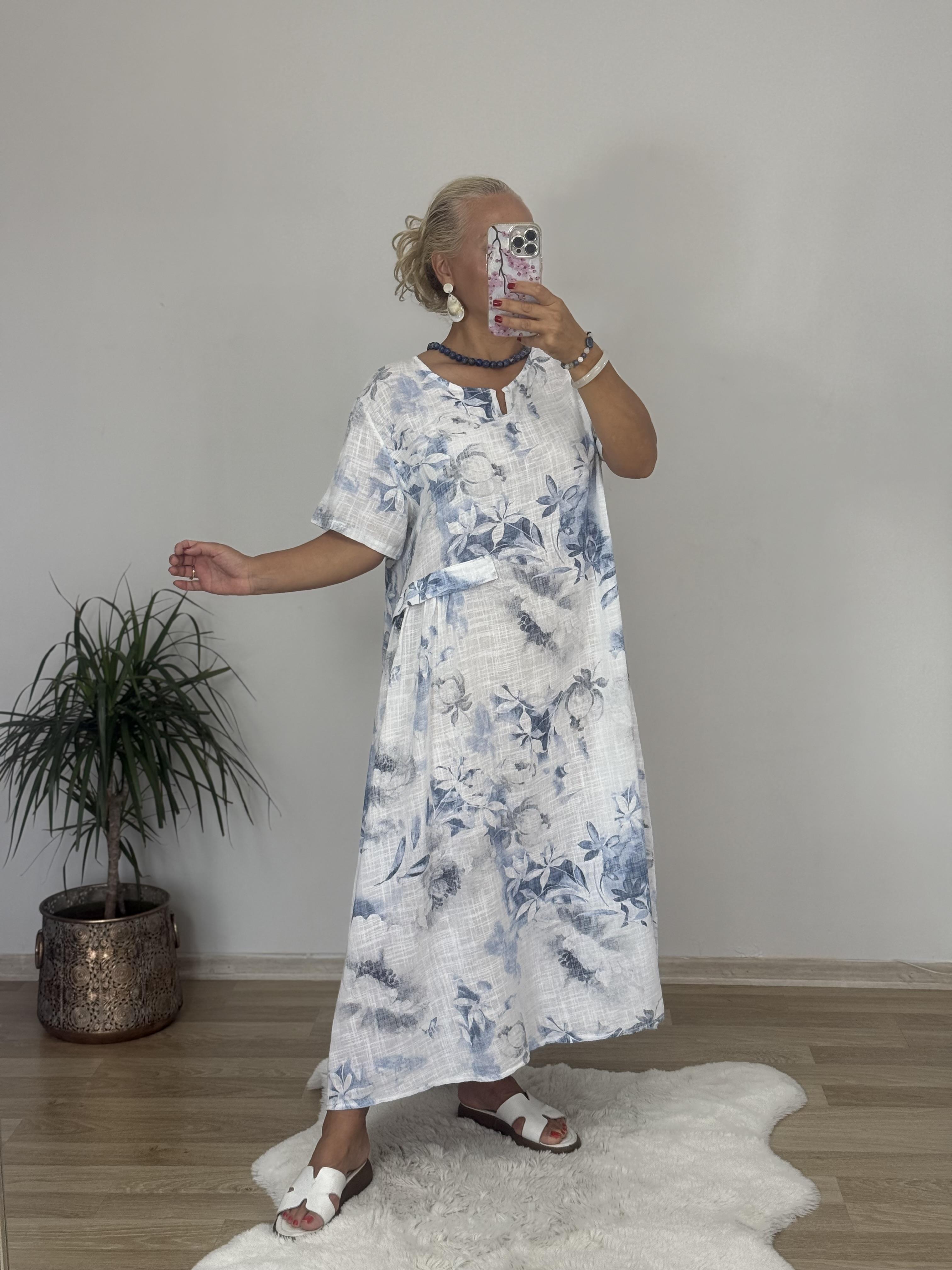 535 Yarım Kol İtalyan Elbise