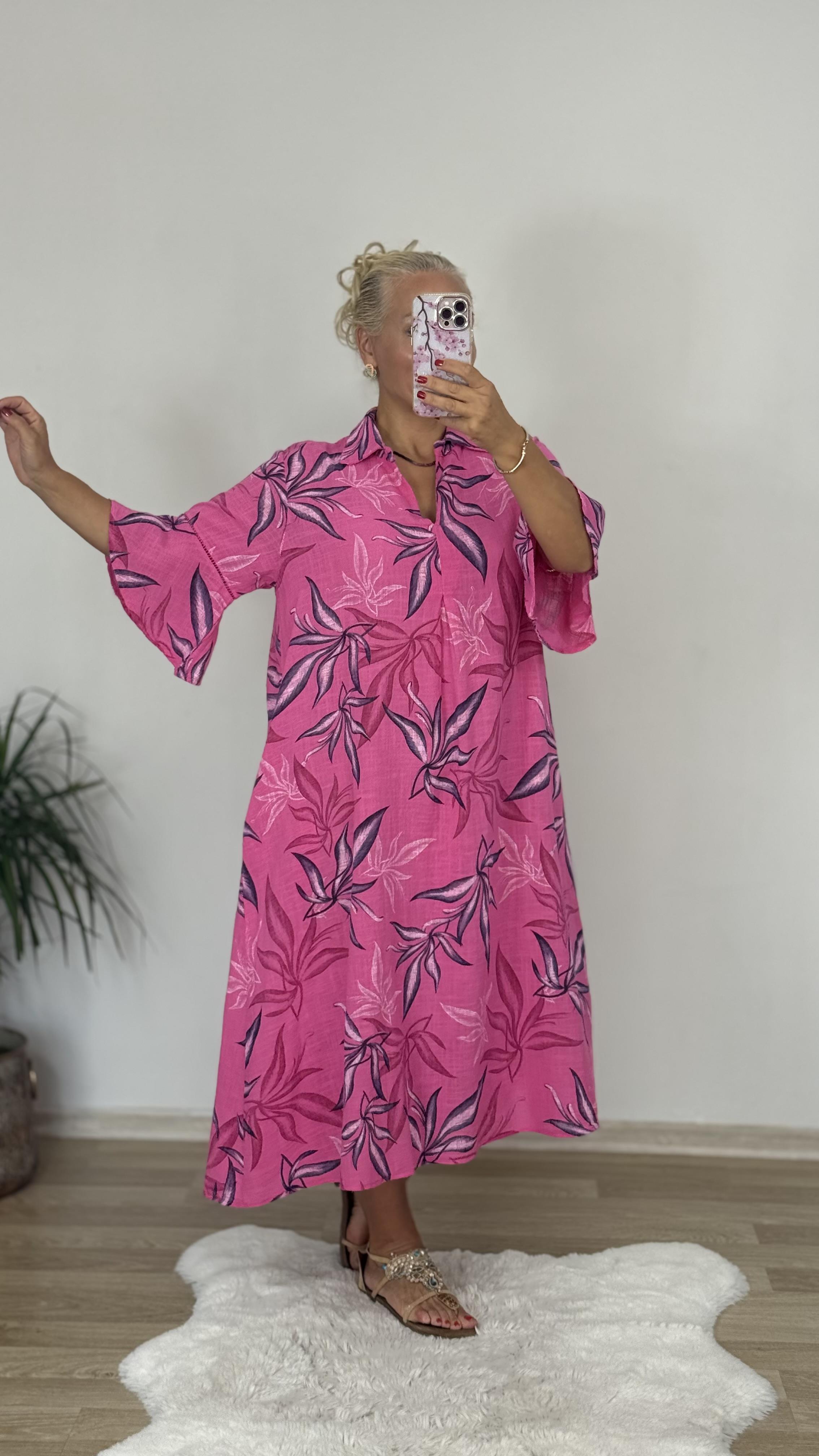 540 Gömlek Yaka İtalyan Elbise