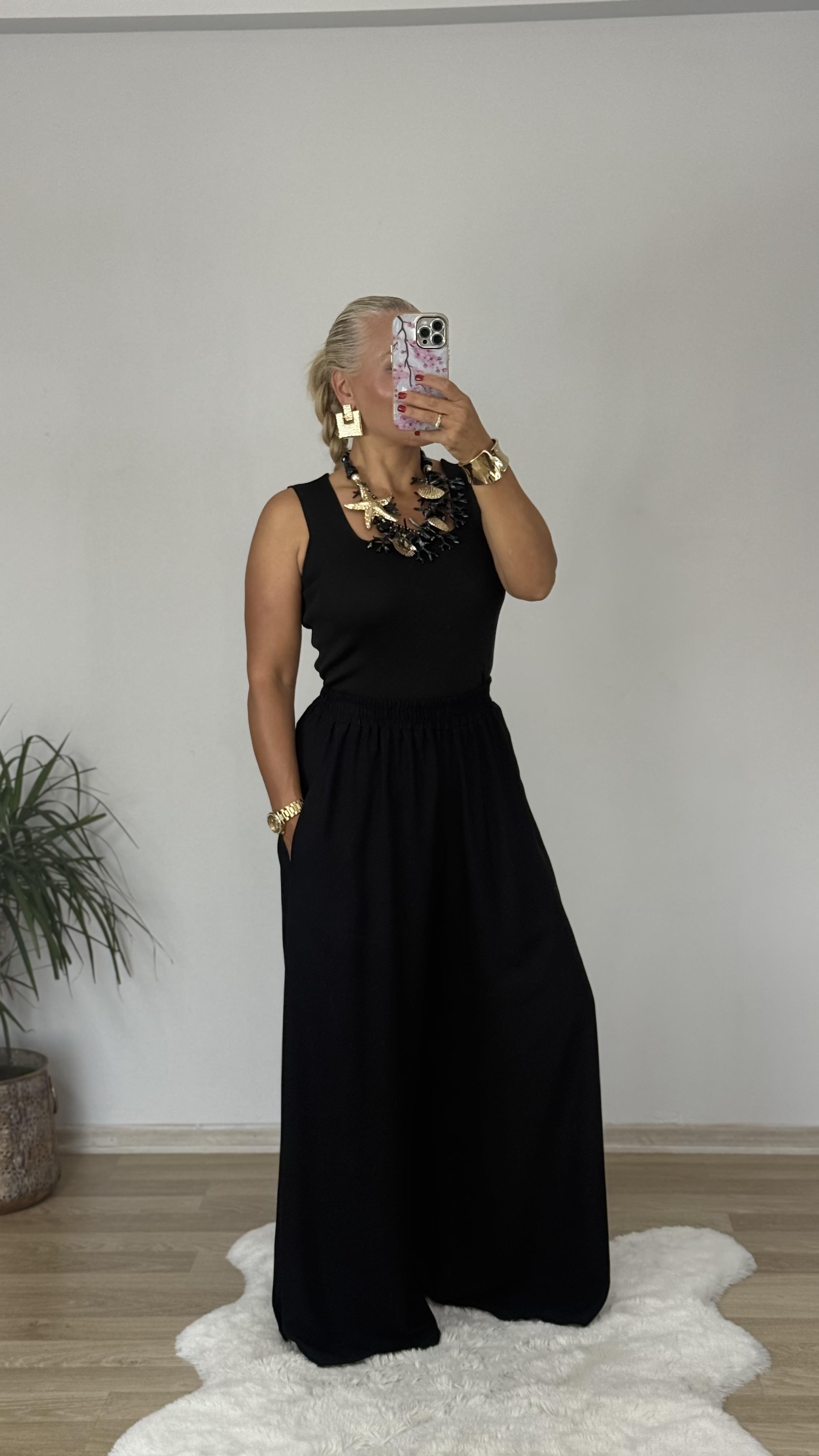 547 Yüksel Bel Pamuklu Pantalon