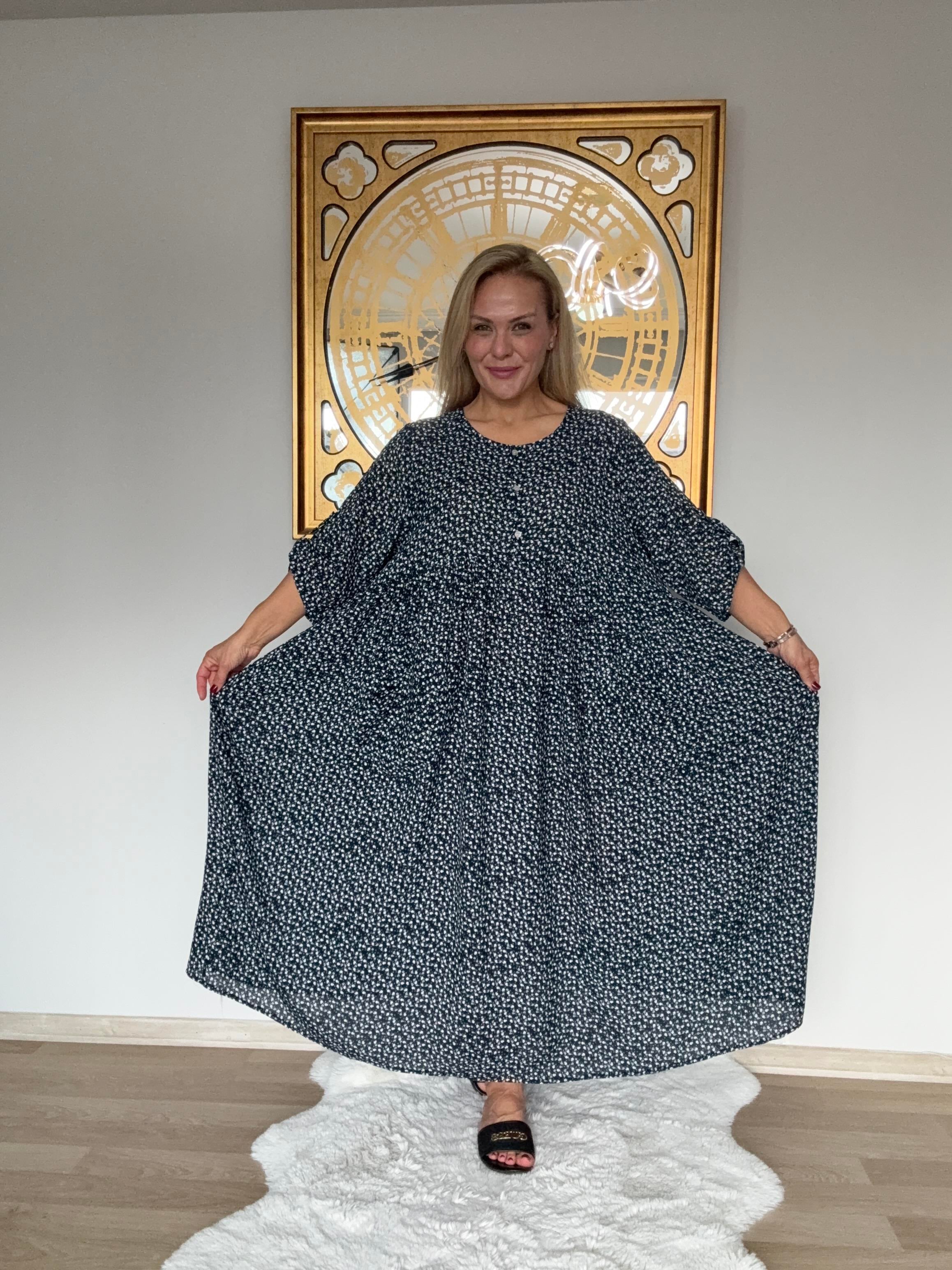 626 Çıtır Desen Elbise