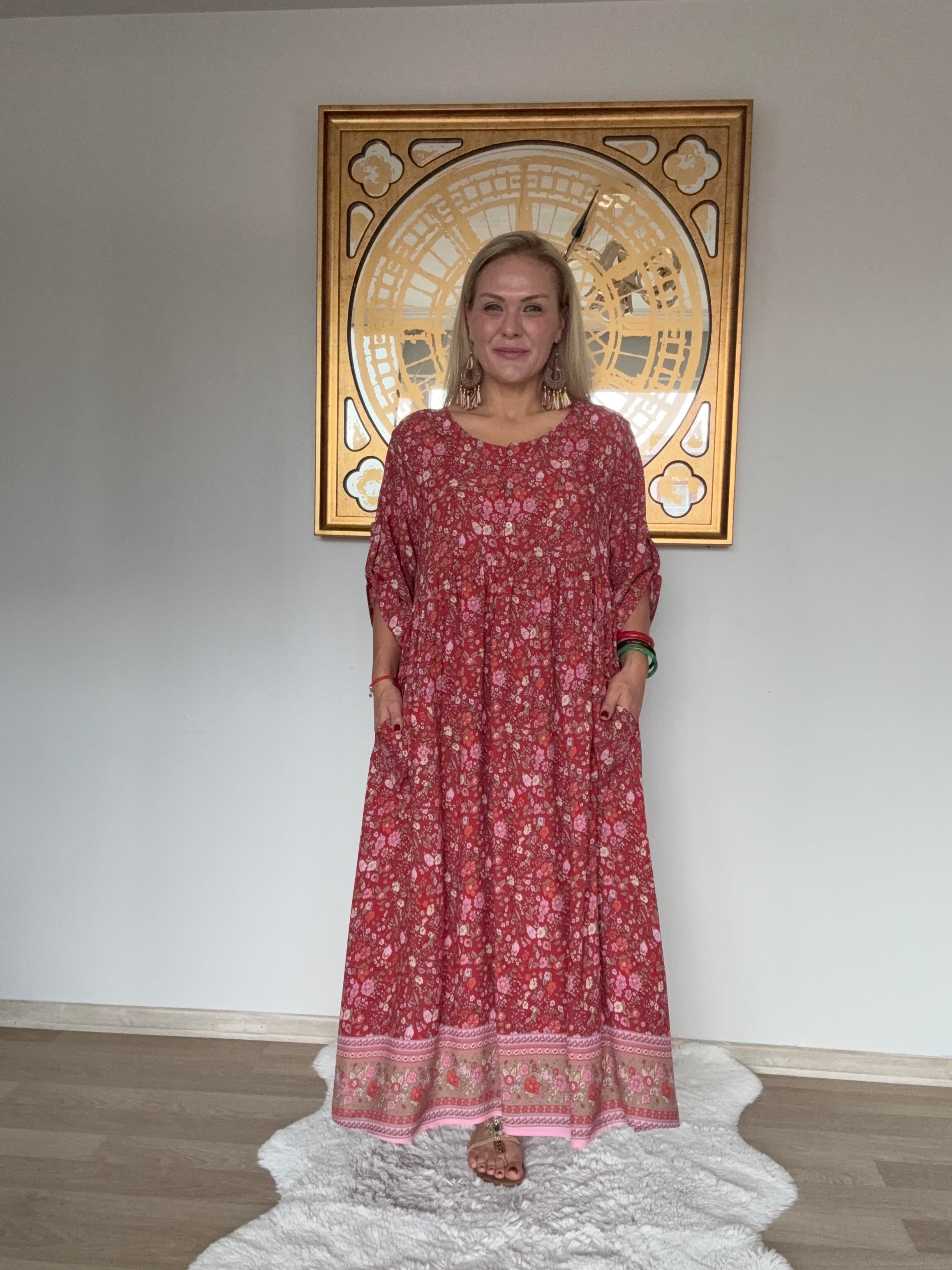 627 Çıtır Desen Elbise