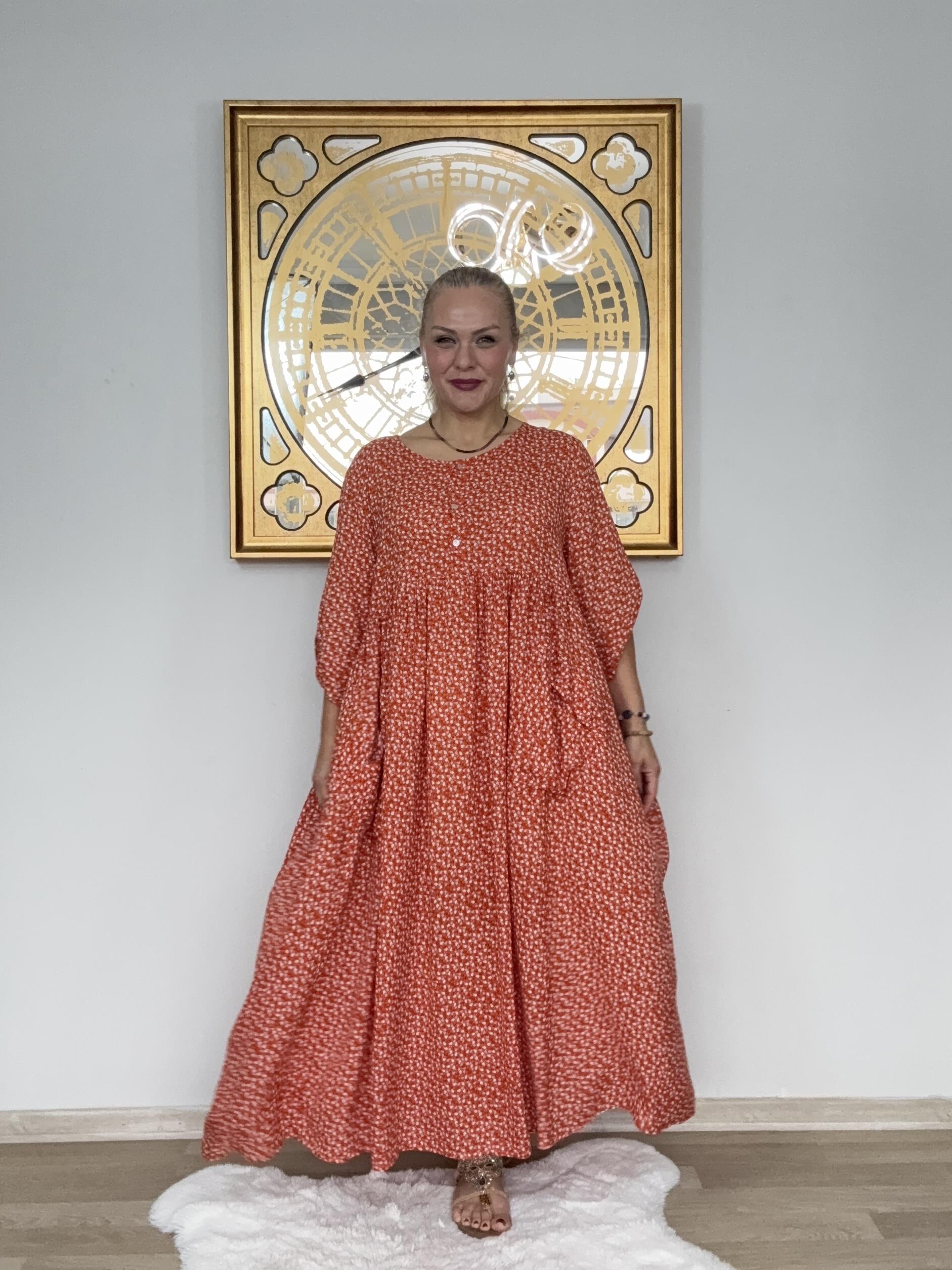 638 Çıtır Desen Elbise