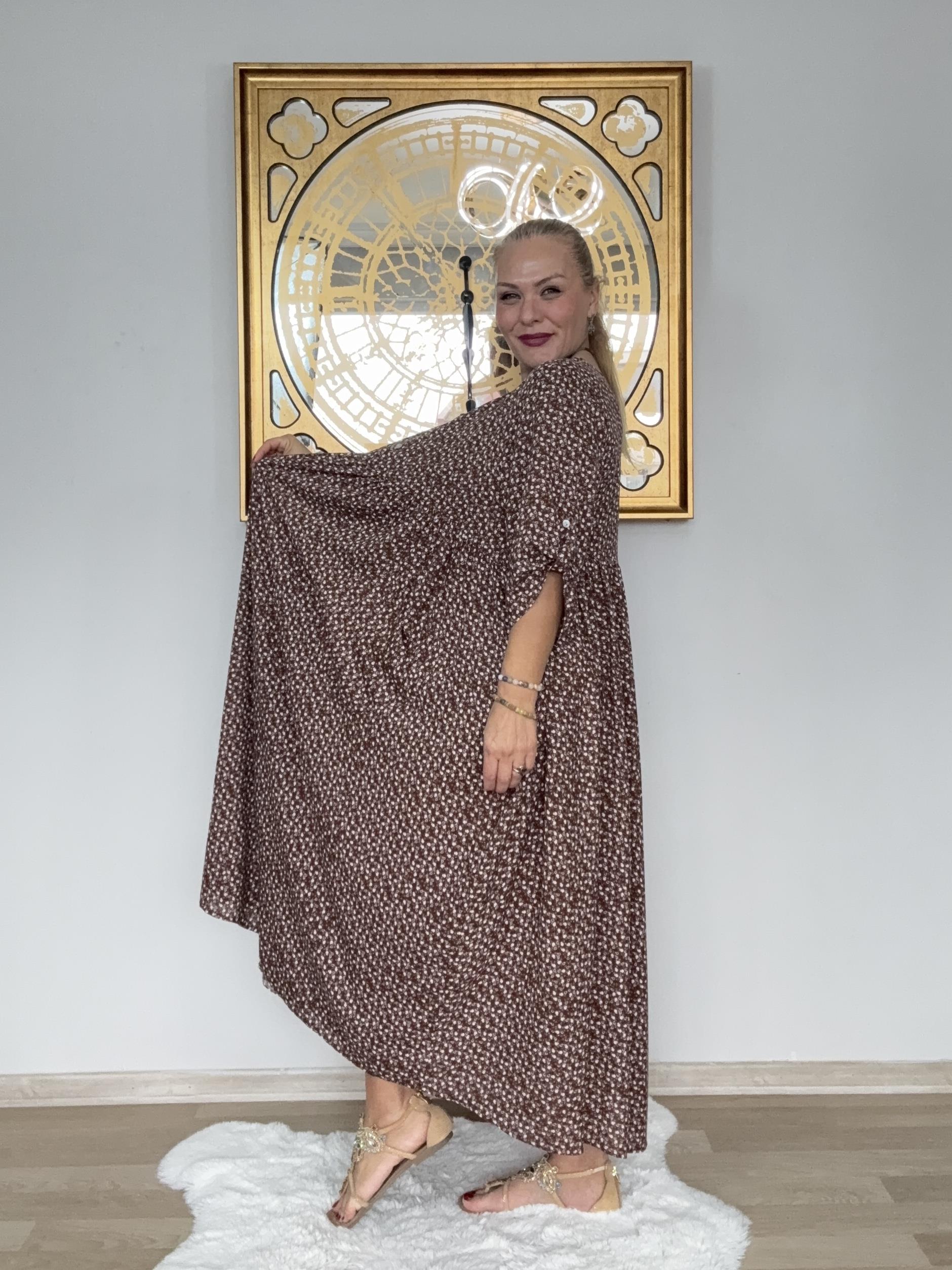 640 Çıtır Desen Elbise