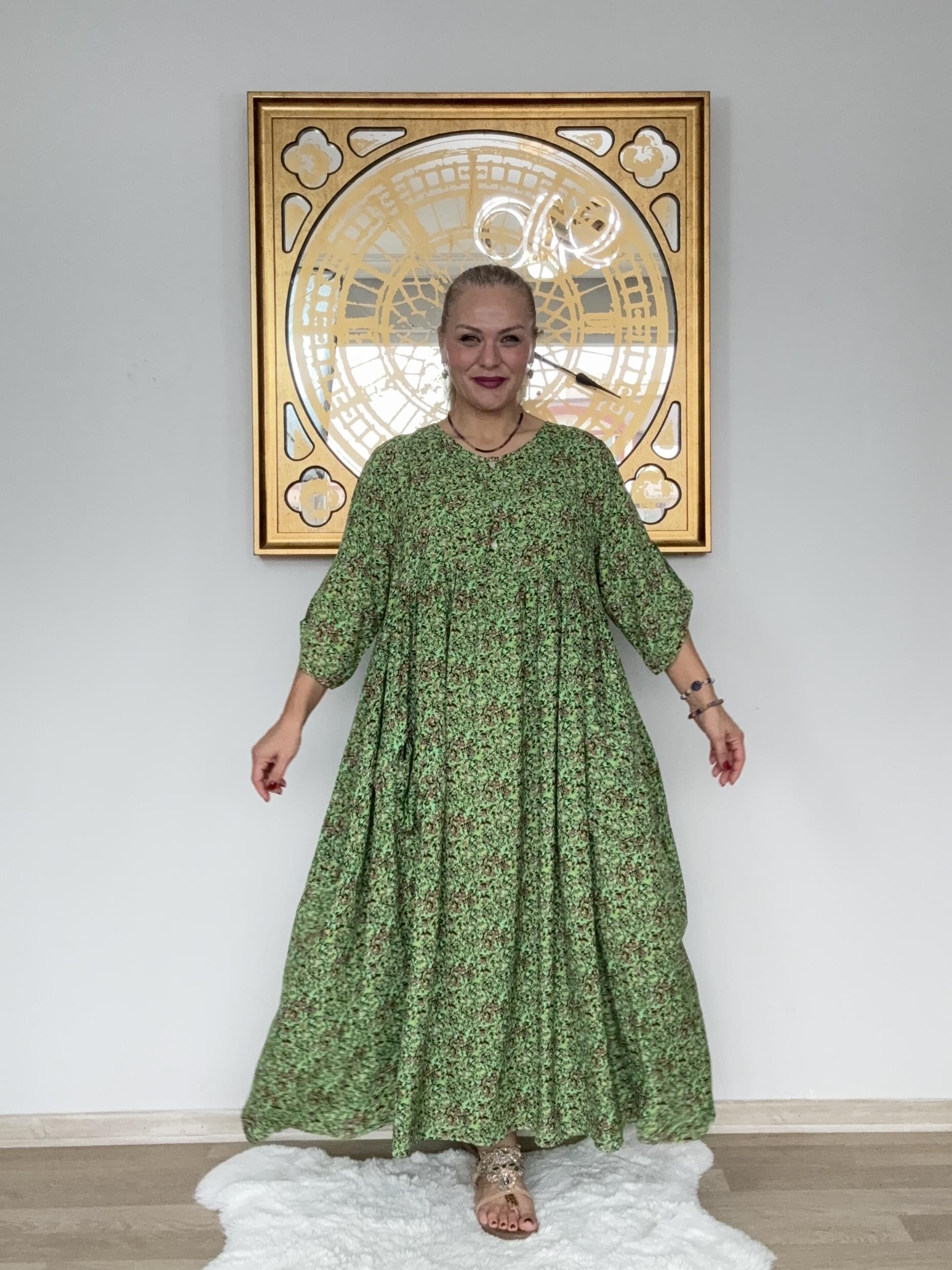 643 Çıtır Desen Elbise