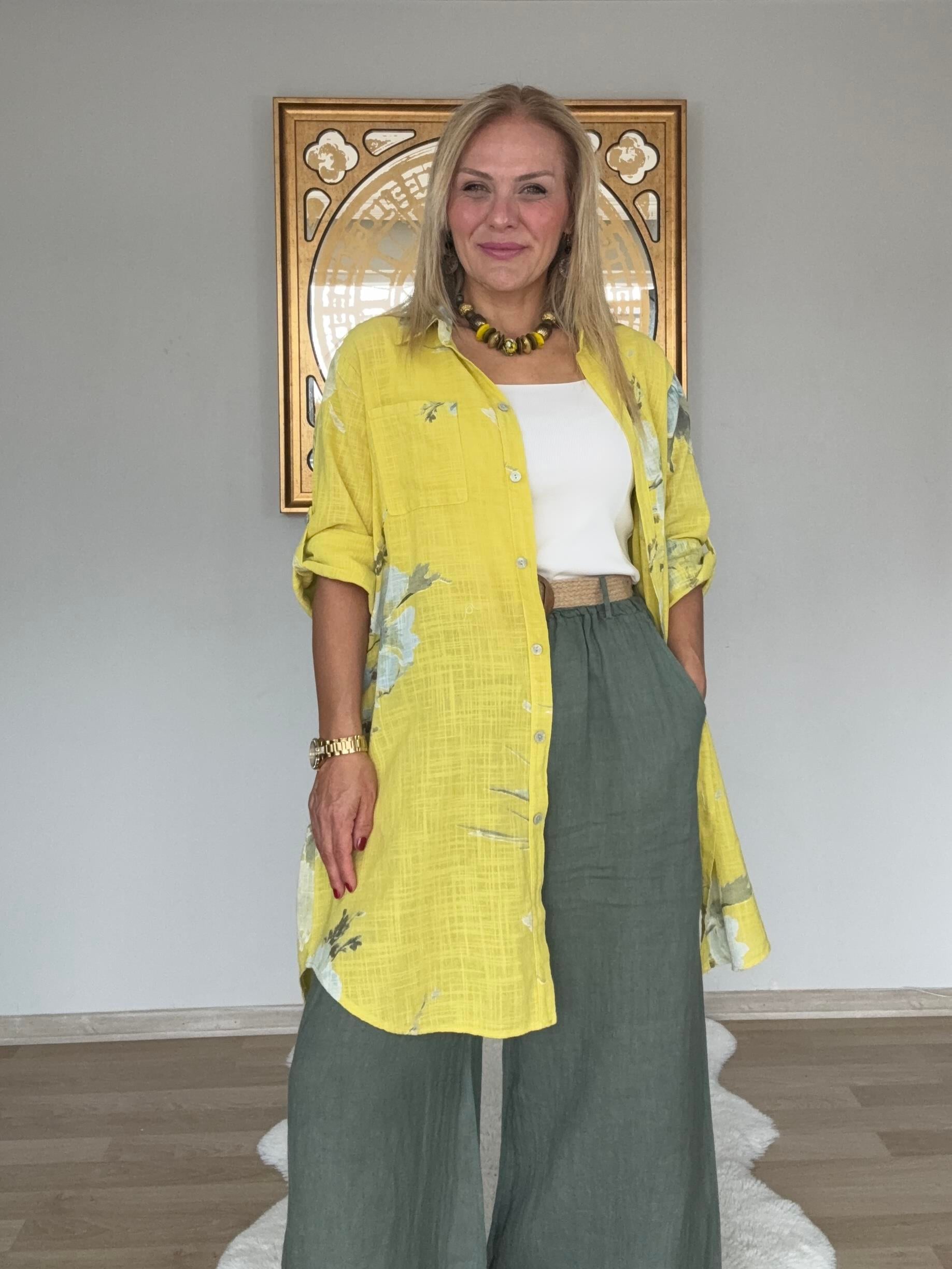 701 Tunik  Boy Pamuklu Gömlek