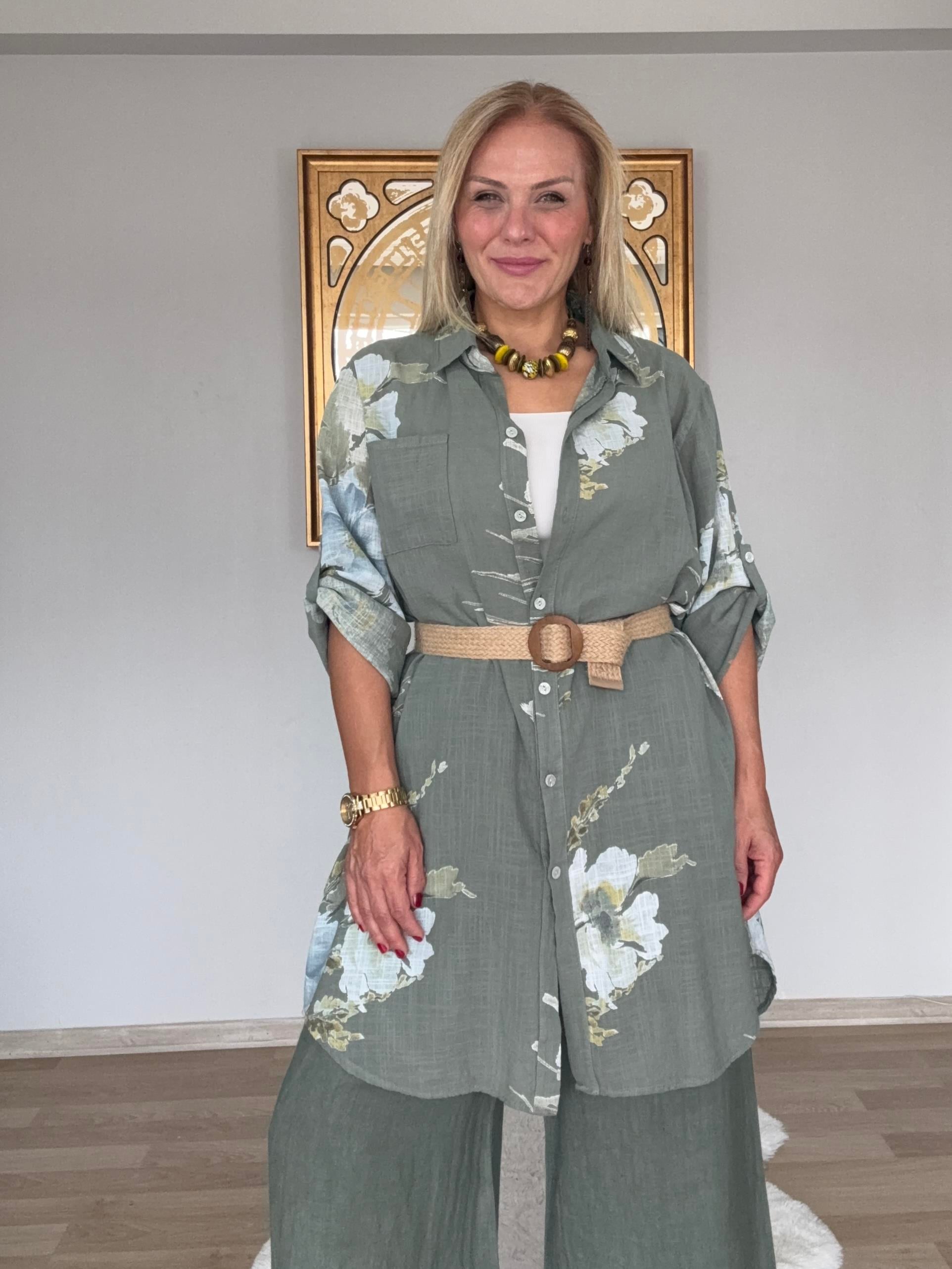 704 Tunik  Boy Pamuklu Gömlek