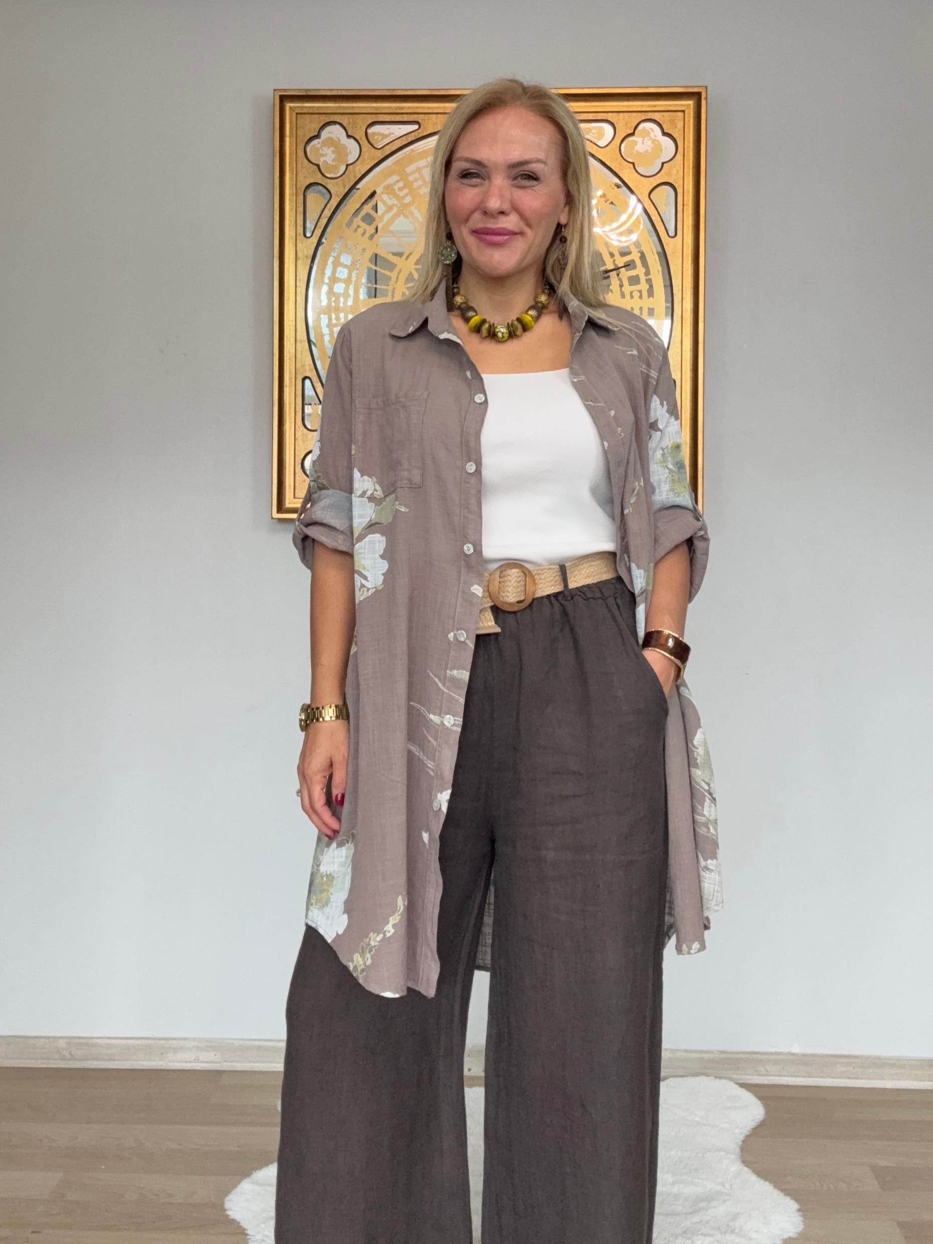 705 Tunik  Boy Pamuklu Gömlek