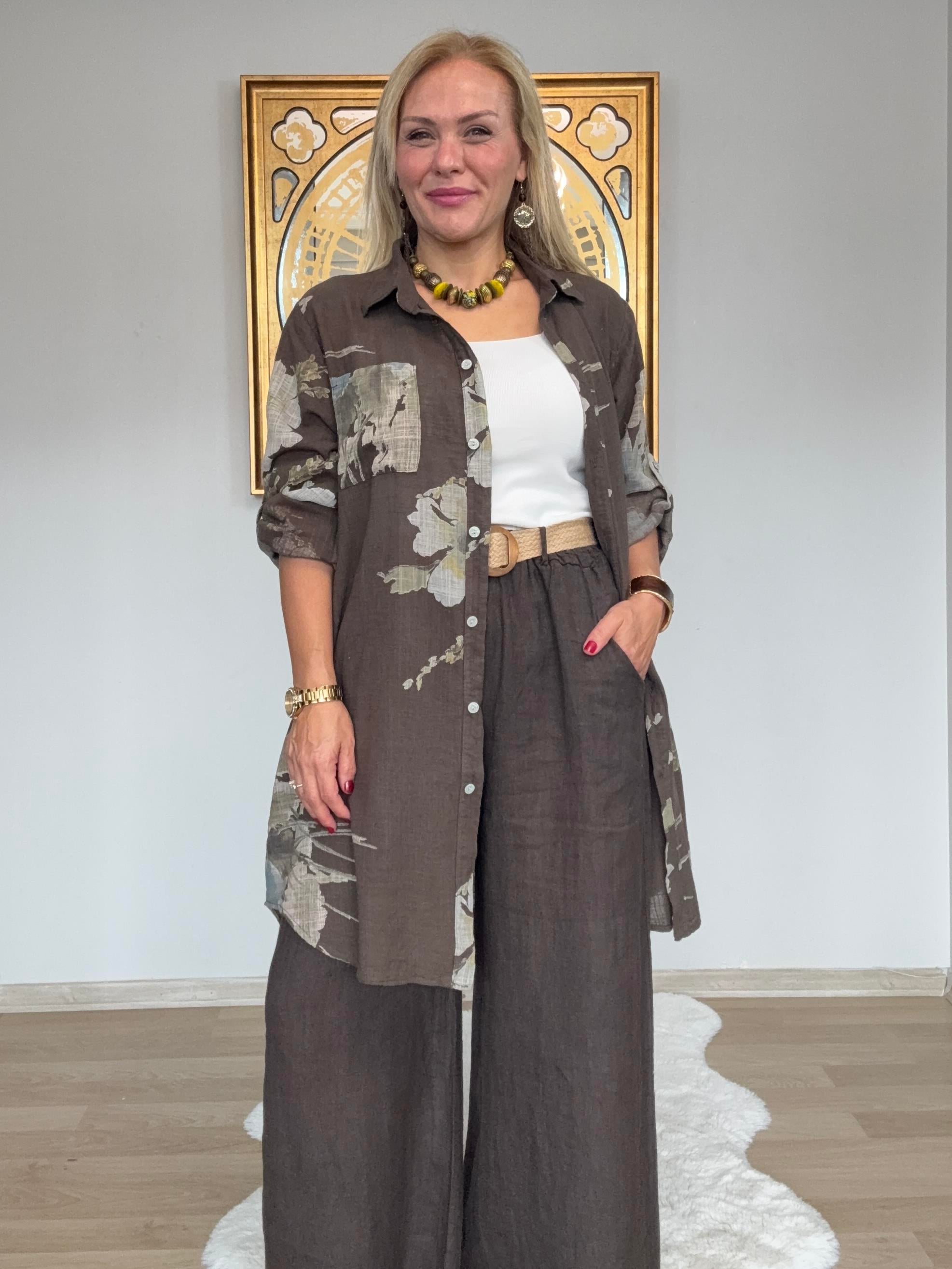 706 Tunik  Boy Pamuklu Gömlek