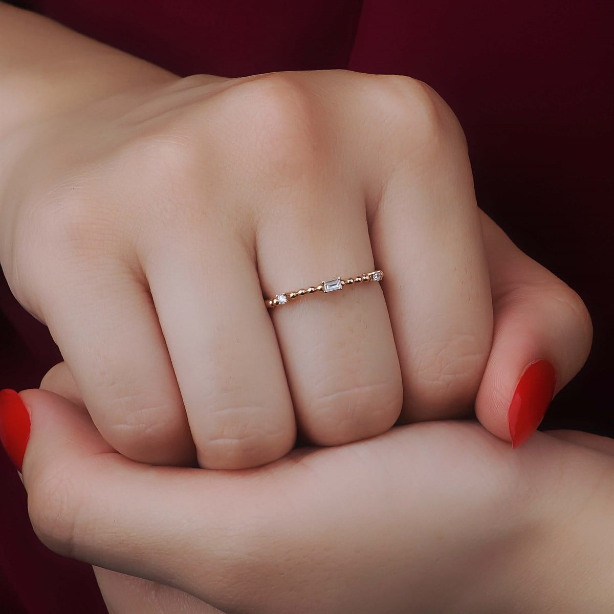 0,07 KARAT FANTEZİ YÜZÜK
