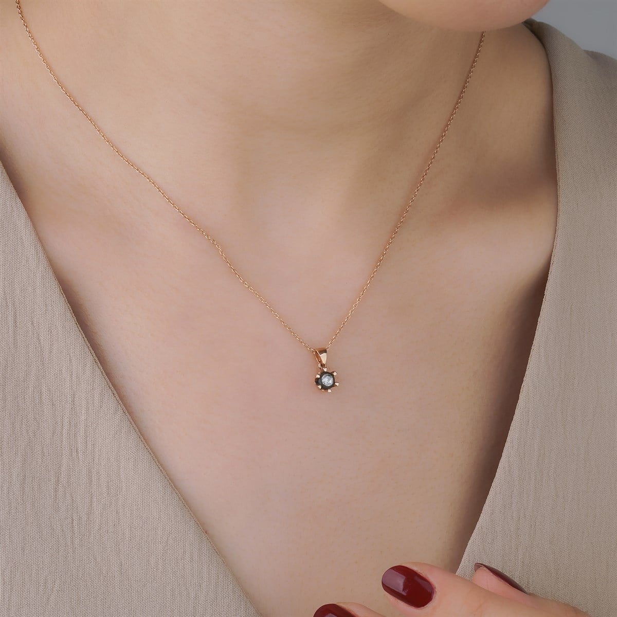 0,08 CT EFSUN ELMAS KOLYE