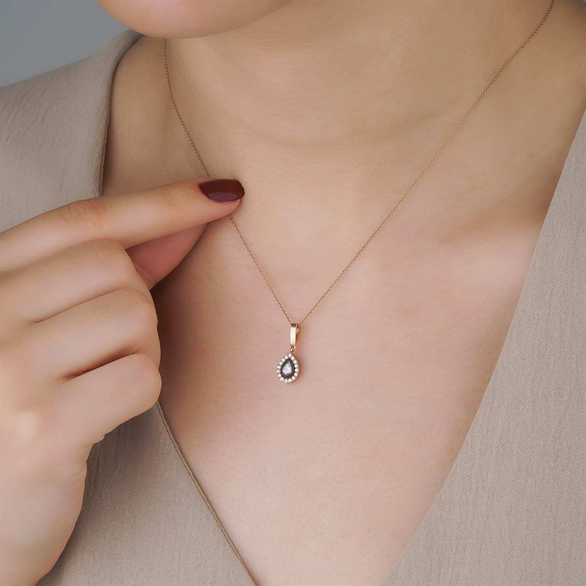 0,20 CT EFSUN ELMAS KOLYE