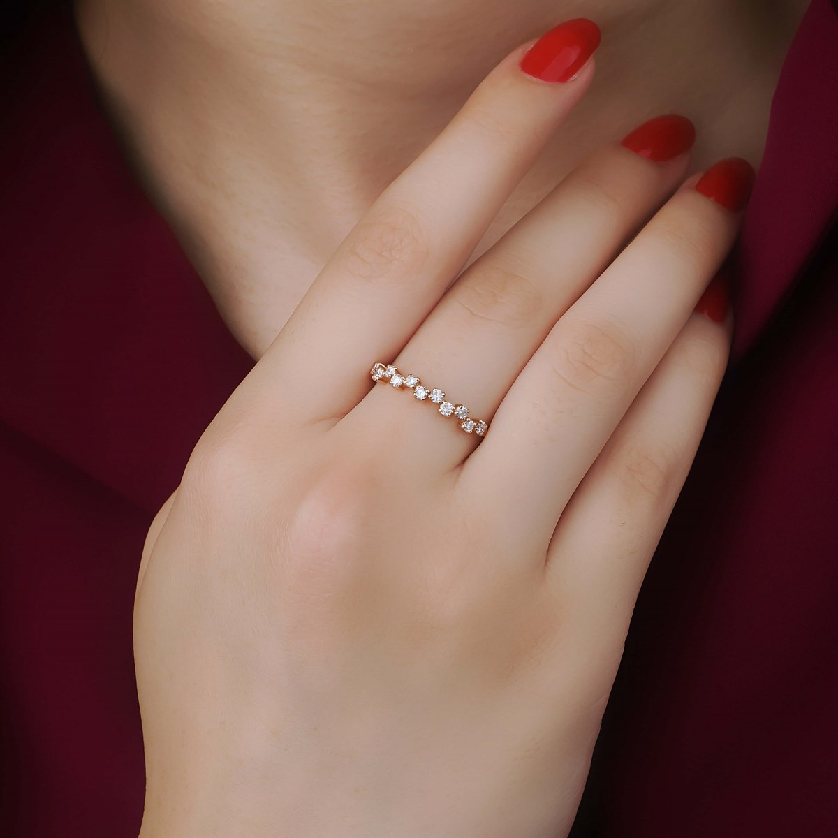 0,35 KARAT FANTEZİ YÜZÜK